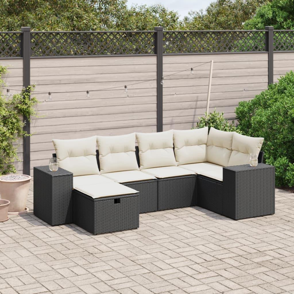 VidaXL Garten sofagarnitur poly-rattan