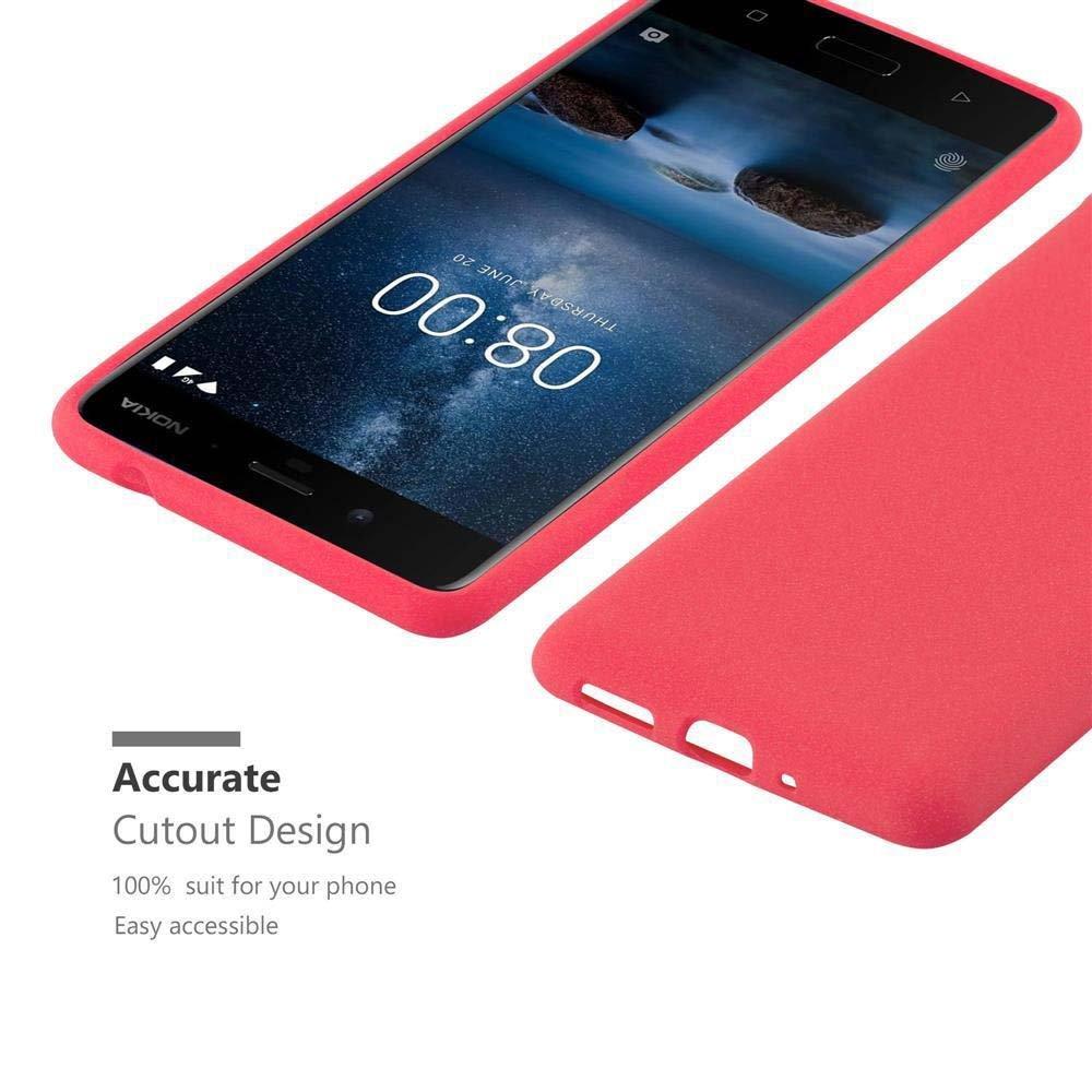 Cadorabo Hülle für Nokia 8 2017 TPU Silikon Frosted