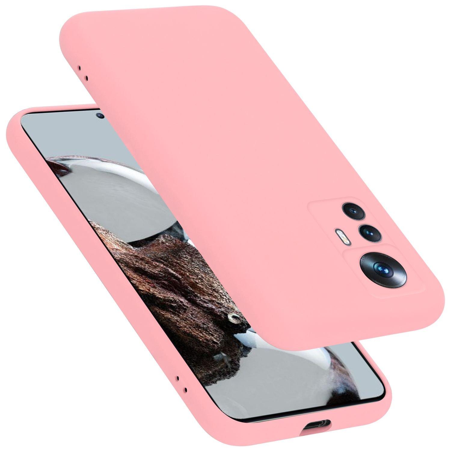 Cadorabo Hülle für Xiaomi 12T 12T PRO in LIQUID PINK - Schutzhülle aus flexiblem TPU Silikon