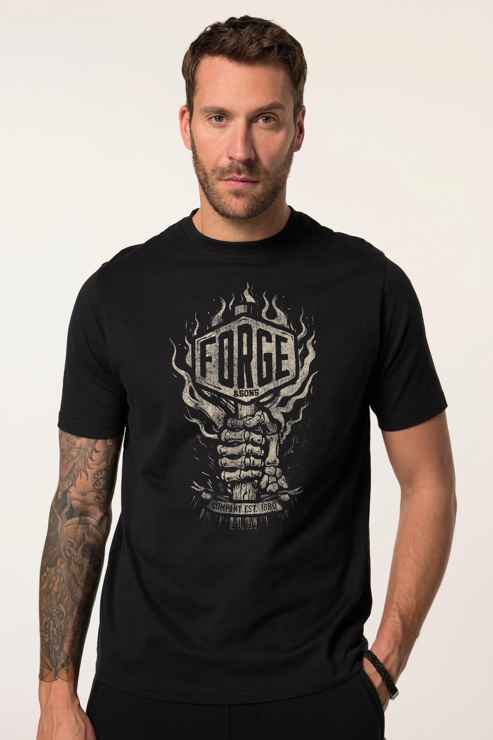 JP1880 Halbarm Brustprint T-Shirt