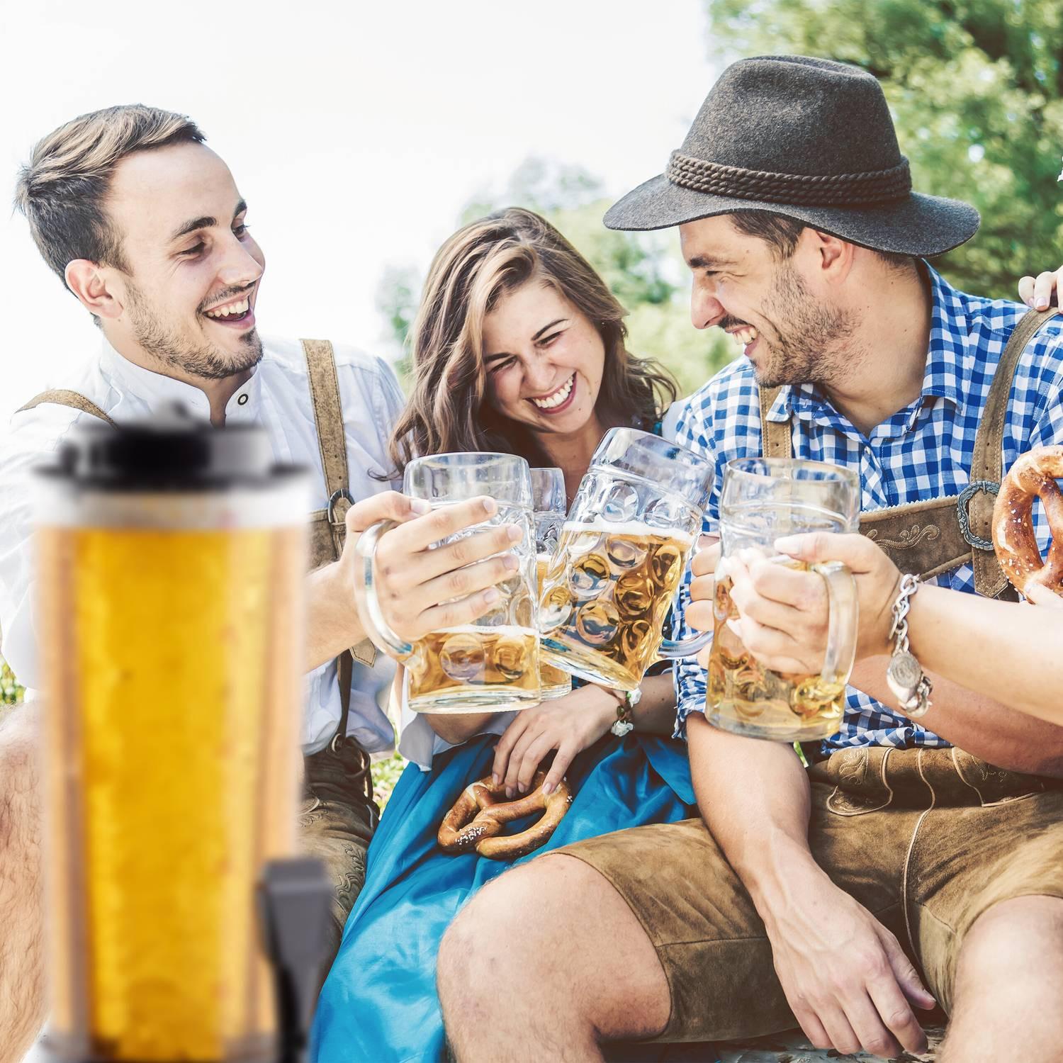 B2X Biersäule mit 20 Bierbechern