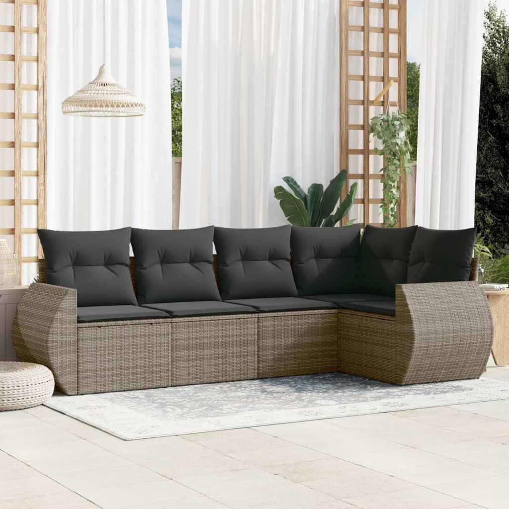 VidaXL Garten sofagarnitur poly-rattan
