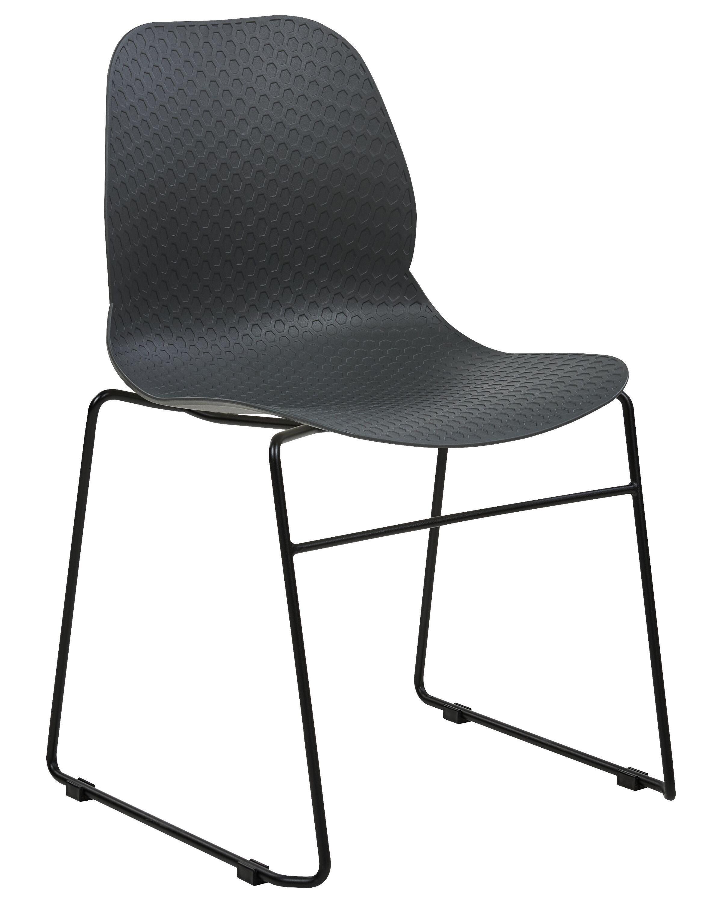 Beliani Konferenzstuhl 4er Set aus Polypropylen Modern PANORA