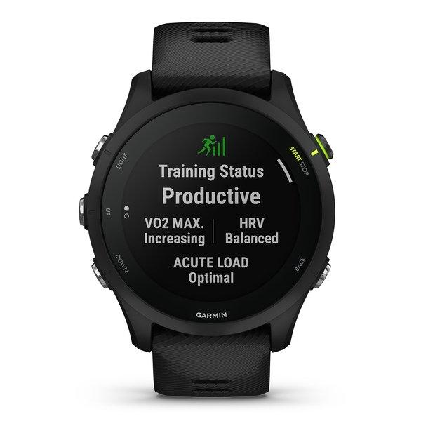 GARMIN Forerunner 255 Music, schwarz Smartwatch Display