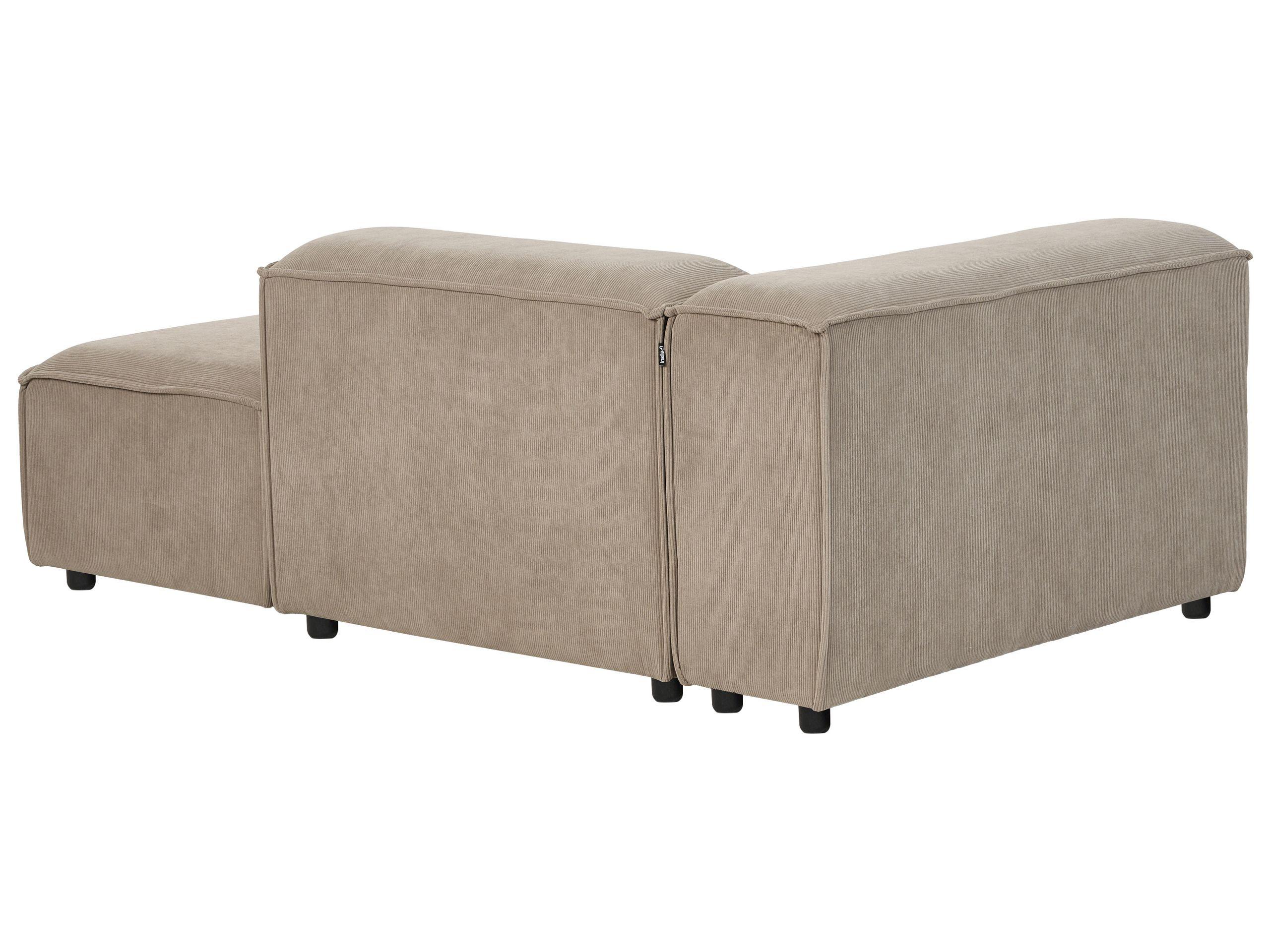 Beliani Linksseitige Chaiselounge aus Cord Modern ARDAL