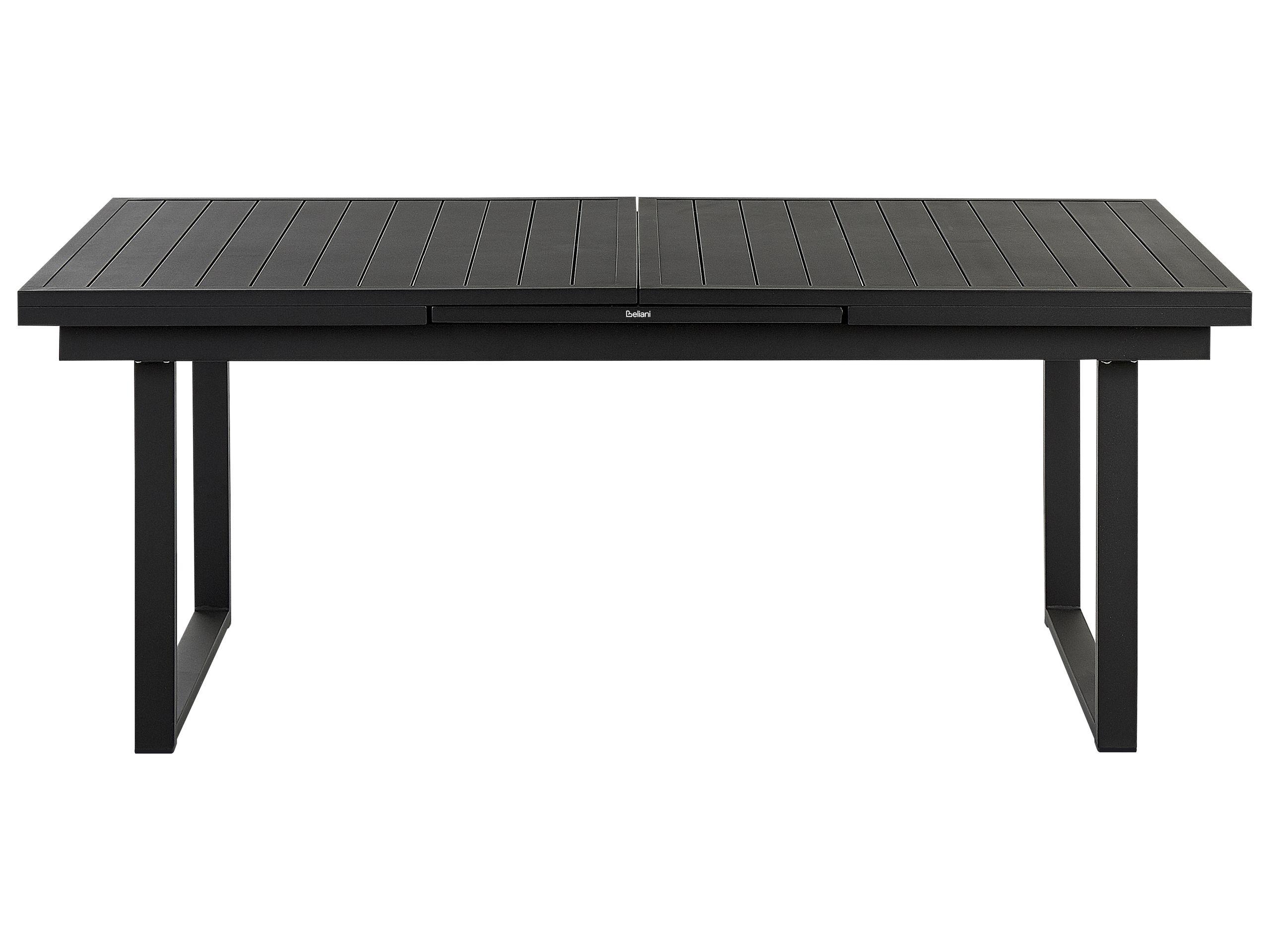 Beliani Garten-Essgruppe für 6 Personen aus Aluminium Modern VALCANETTO/TAVIANO