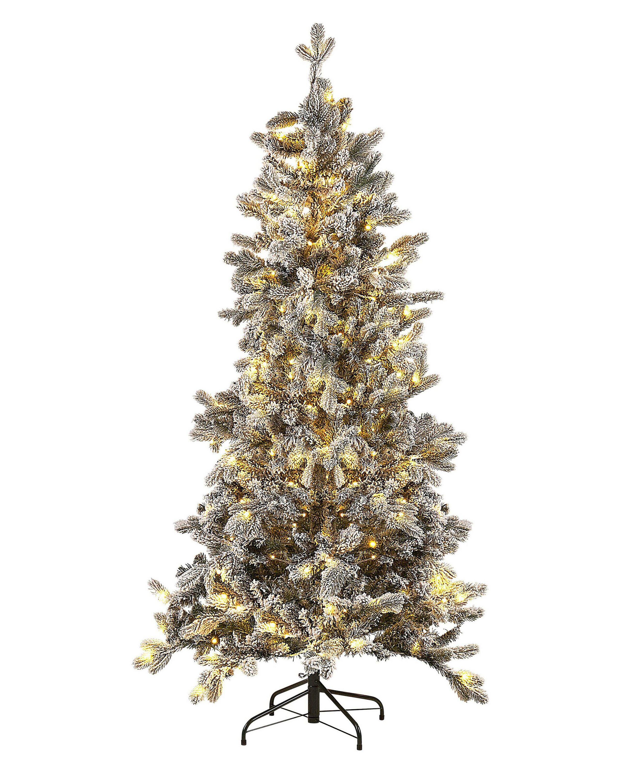 Beliani Künstlicher Weihnachtsbaum mit Schnee aus PVC TATLOW