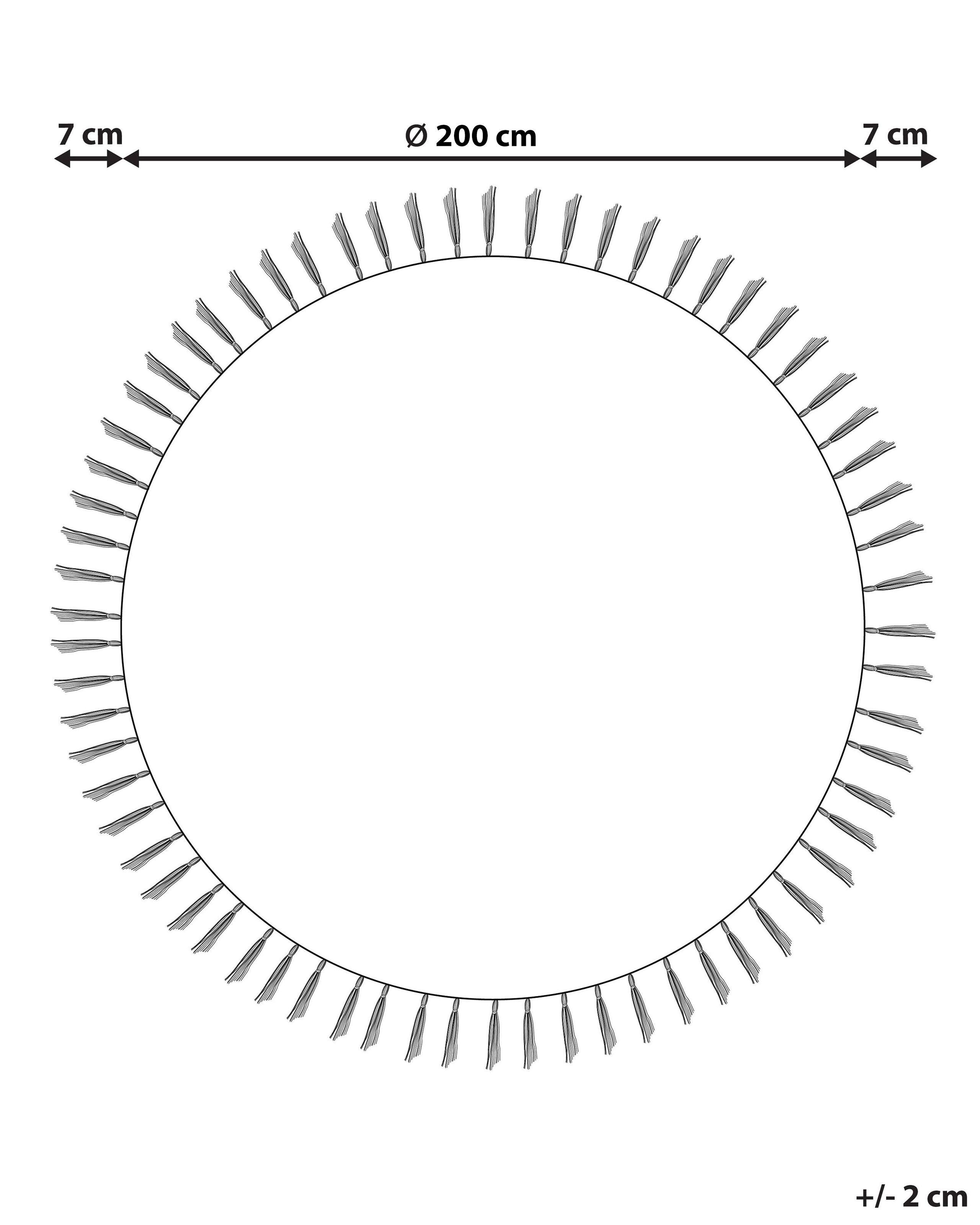 Beliani Teppich aus Jute Boho MARTS