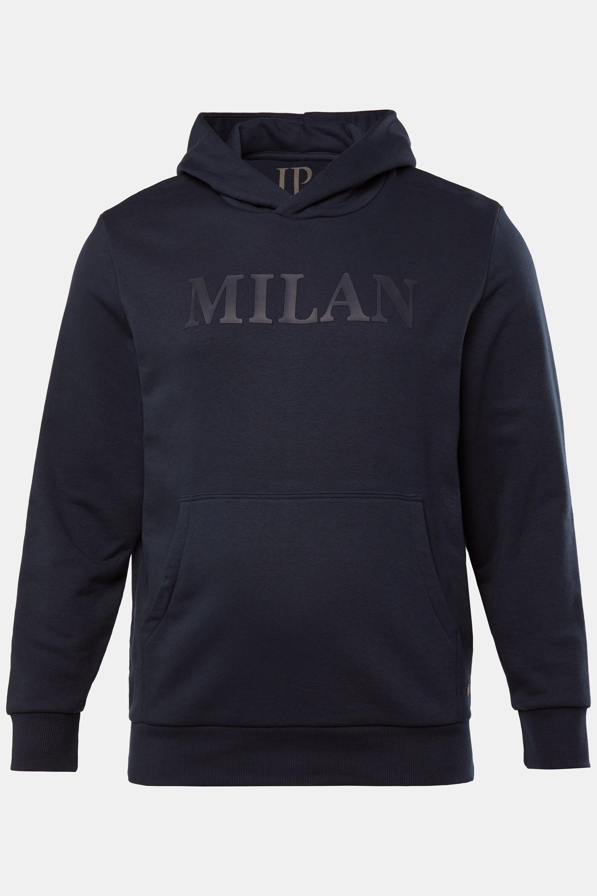 JP1880 Hoodie, Brust-Print, Kapuze, Kängurutasche