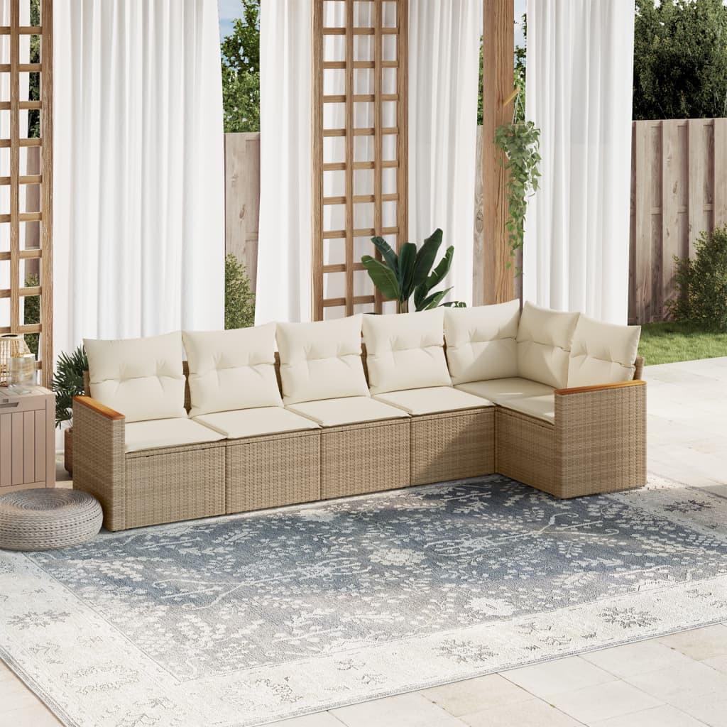 VidaXL Garten sofagarnitur poly-rattan