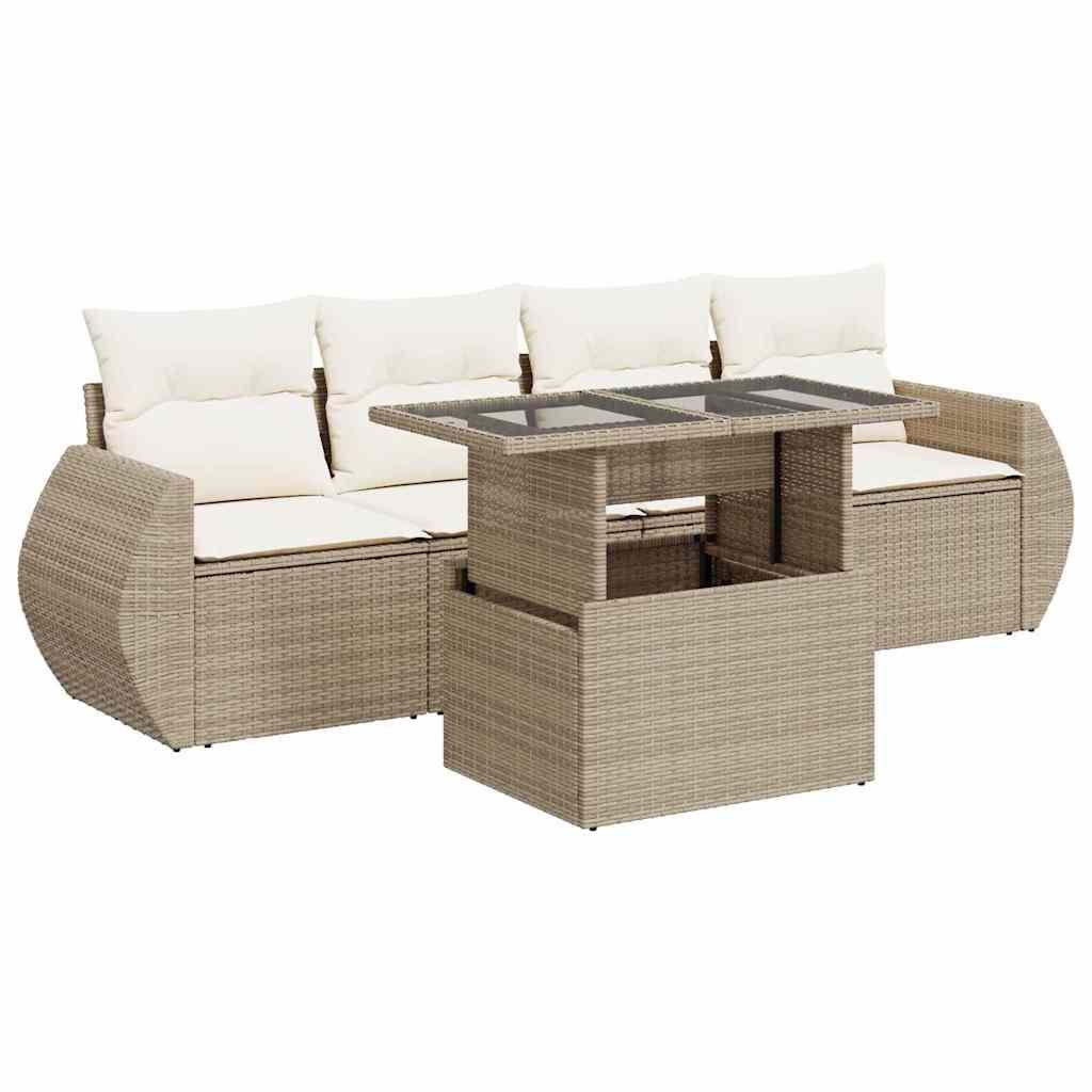 VidaXL Gartensofa set poly-rattan