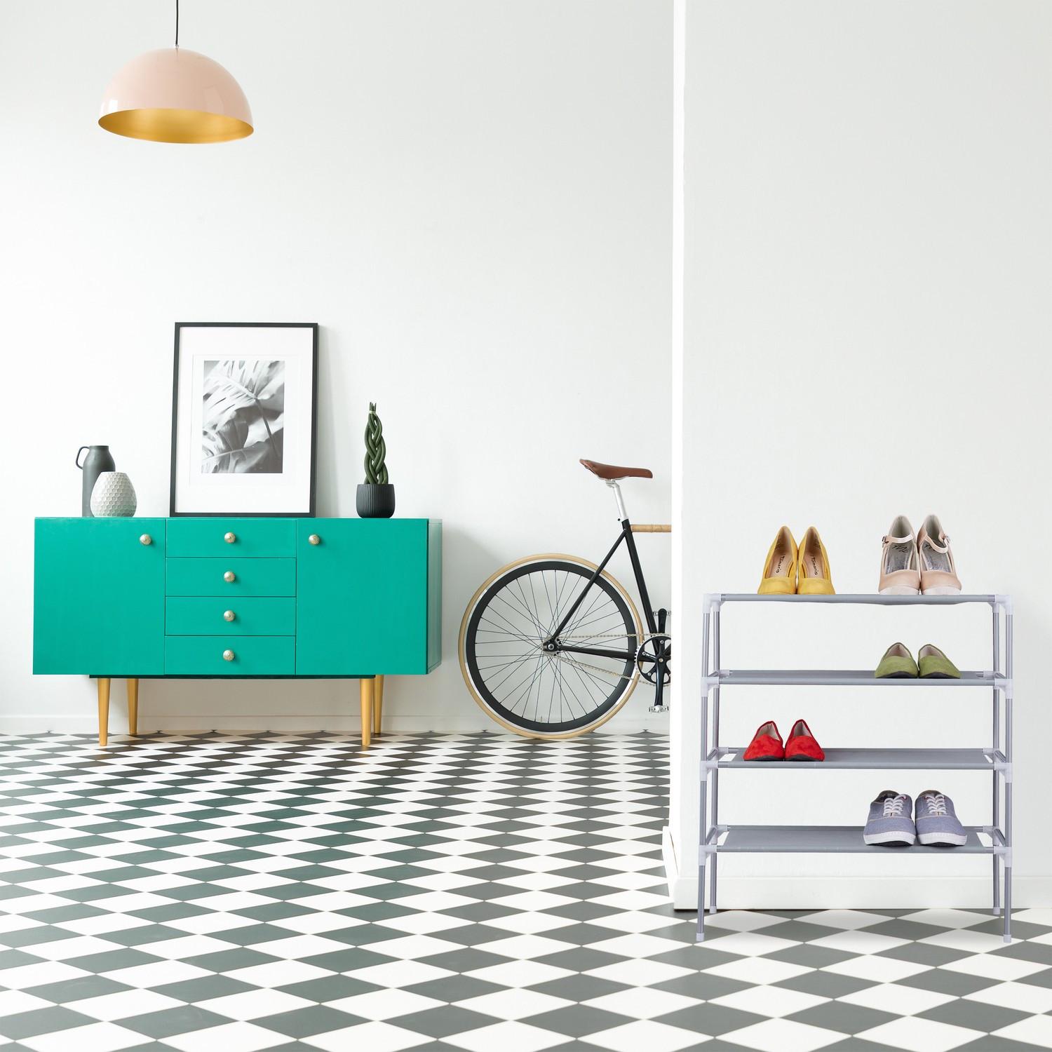 B2X Stecksystem für Schuhregale 4 Ebenen