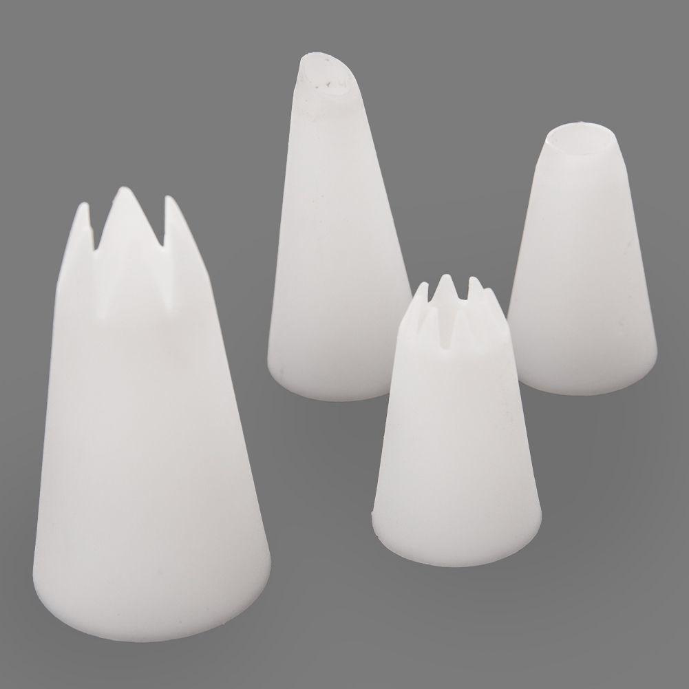 Orion Tortentüllen-Set: 4 Tüllen & 8 wiederverwendbare Spritzbeutel