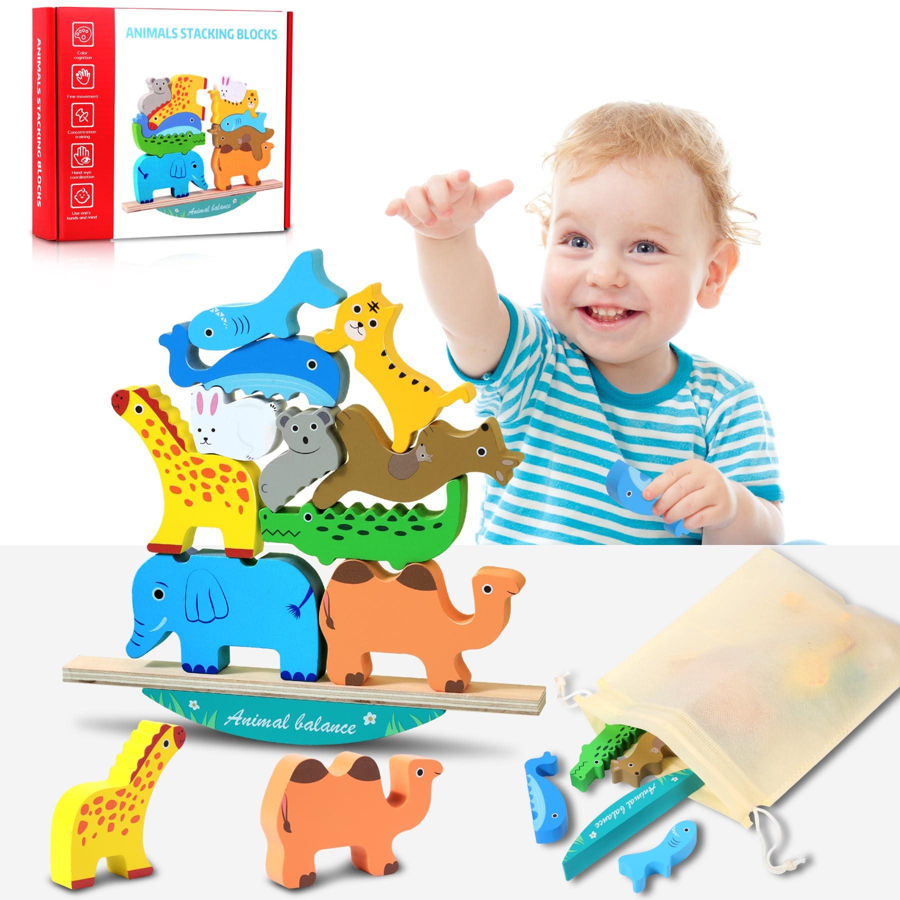 Activity-board Tierisches Stapelspielzeug Holzspielzeug