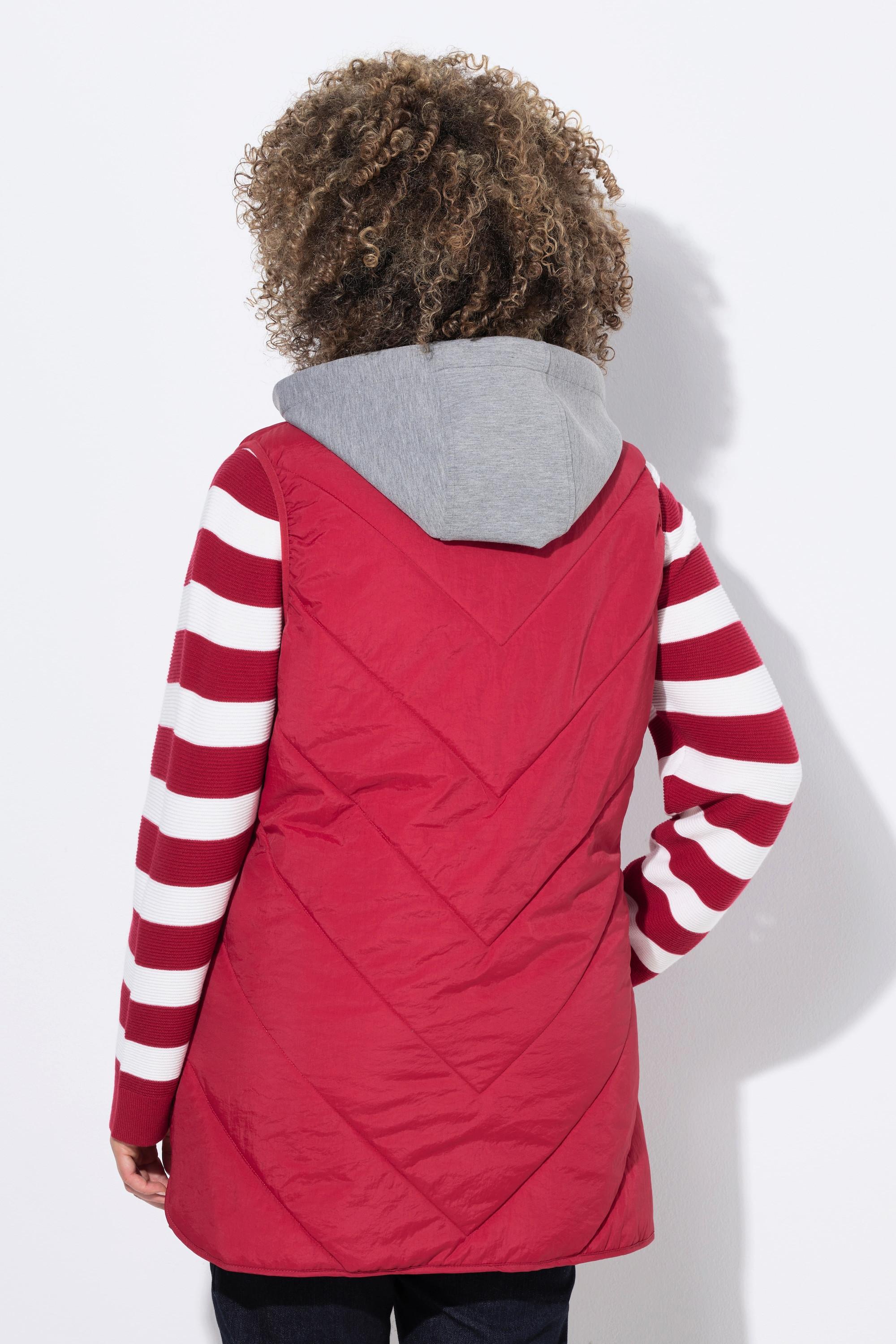 Ulla Popken HYPRAR Funktions-Steppweste, wasserabweisend, Kapuze