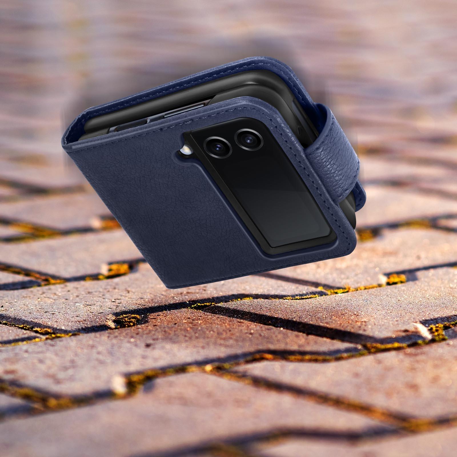 Avizar Hülle Samsung Z Flip4 Dunkelblau