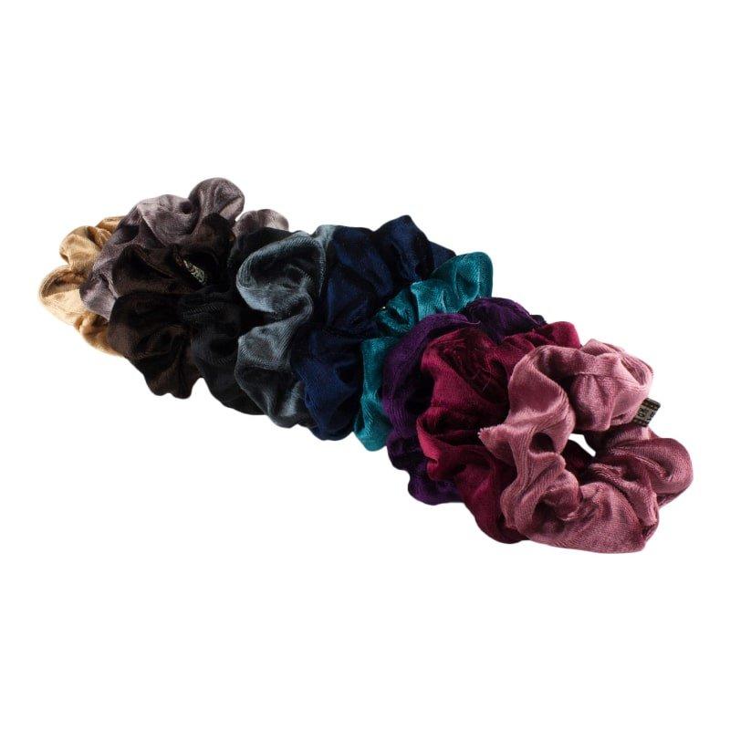 B2X 3x Haargummis / Haargummis in Samt - Lila