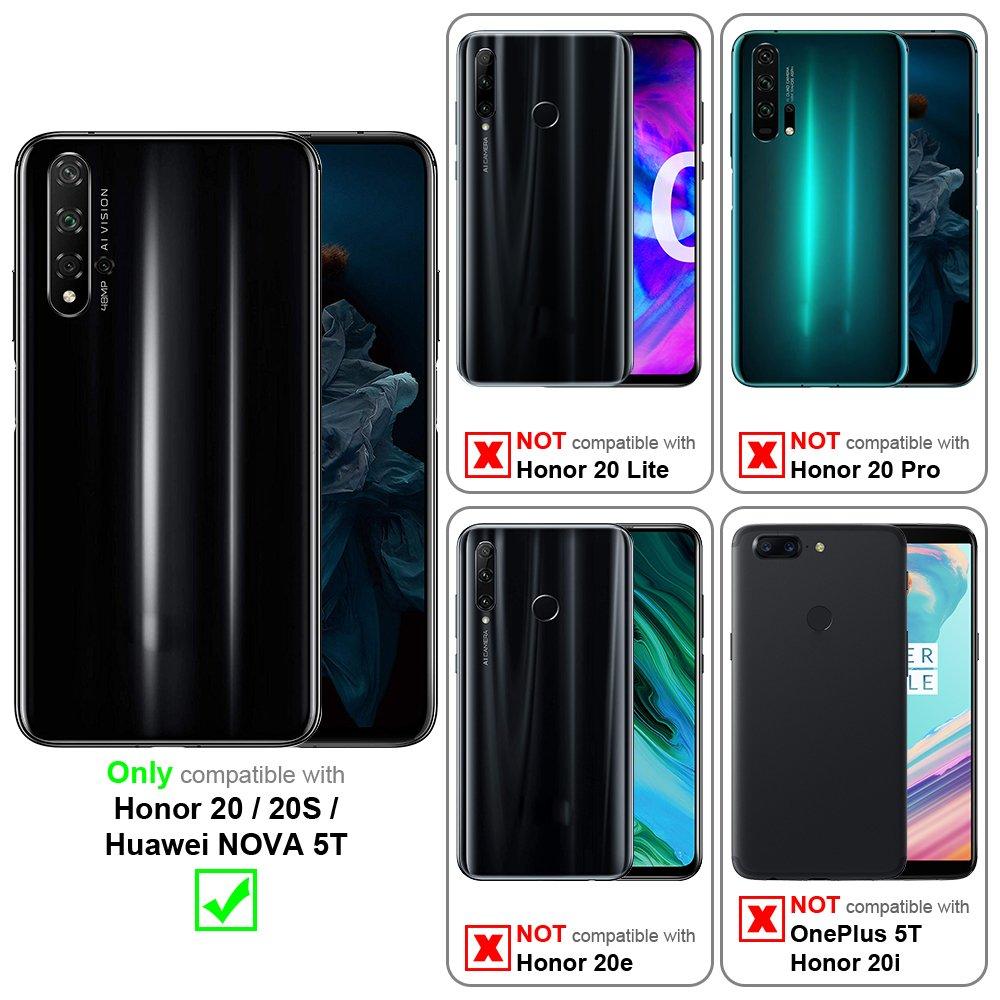 Cadorabo Hülle für Honor 20 20S Huawei NOVA 5T Blumen Design Magnetverschluss