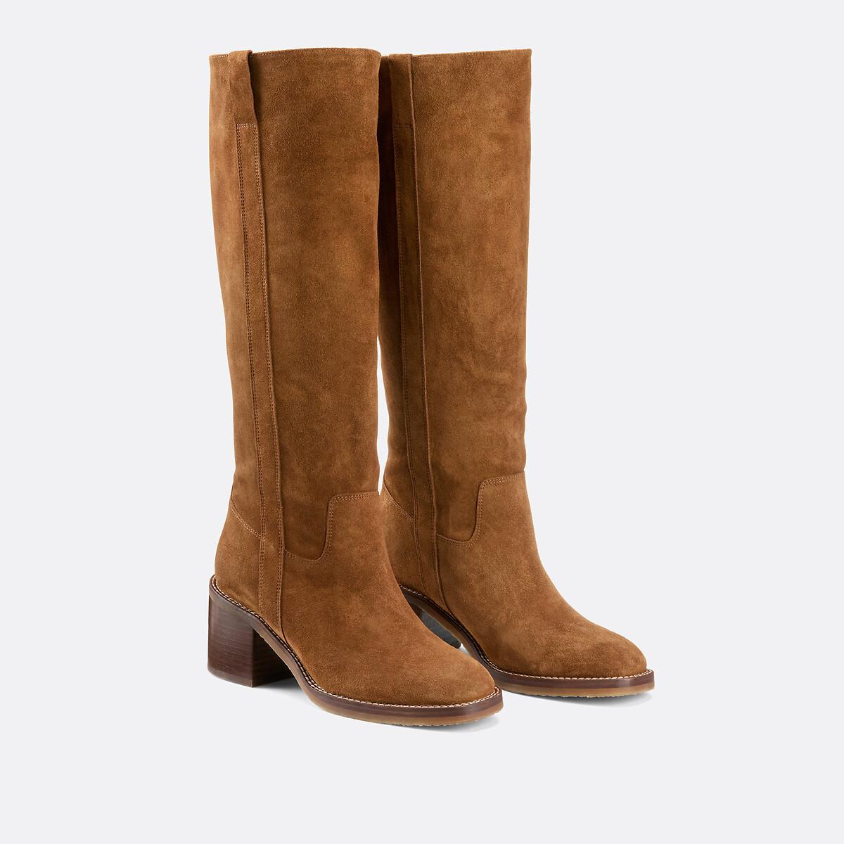 La Redoute Collections Stiefel aus Veloursleder