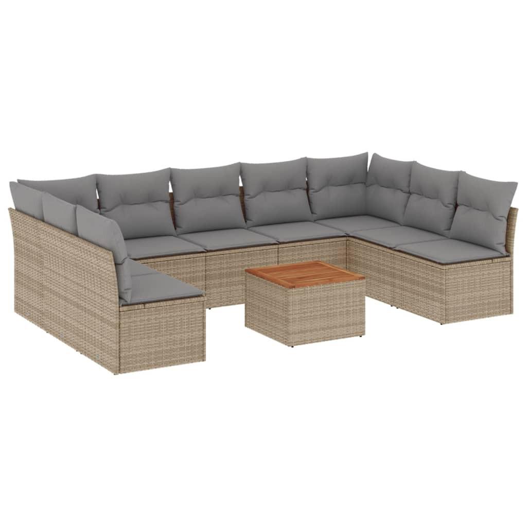 VidaXL Garten sofagarnitur poly-rattan