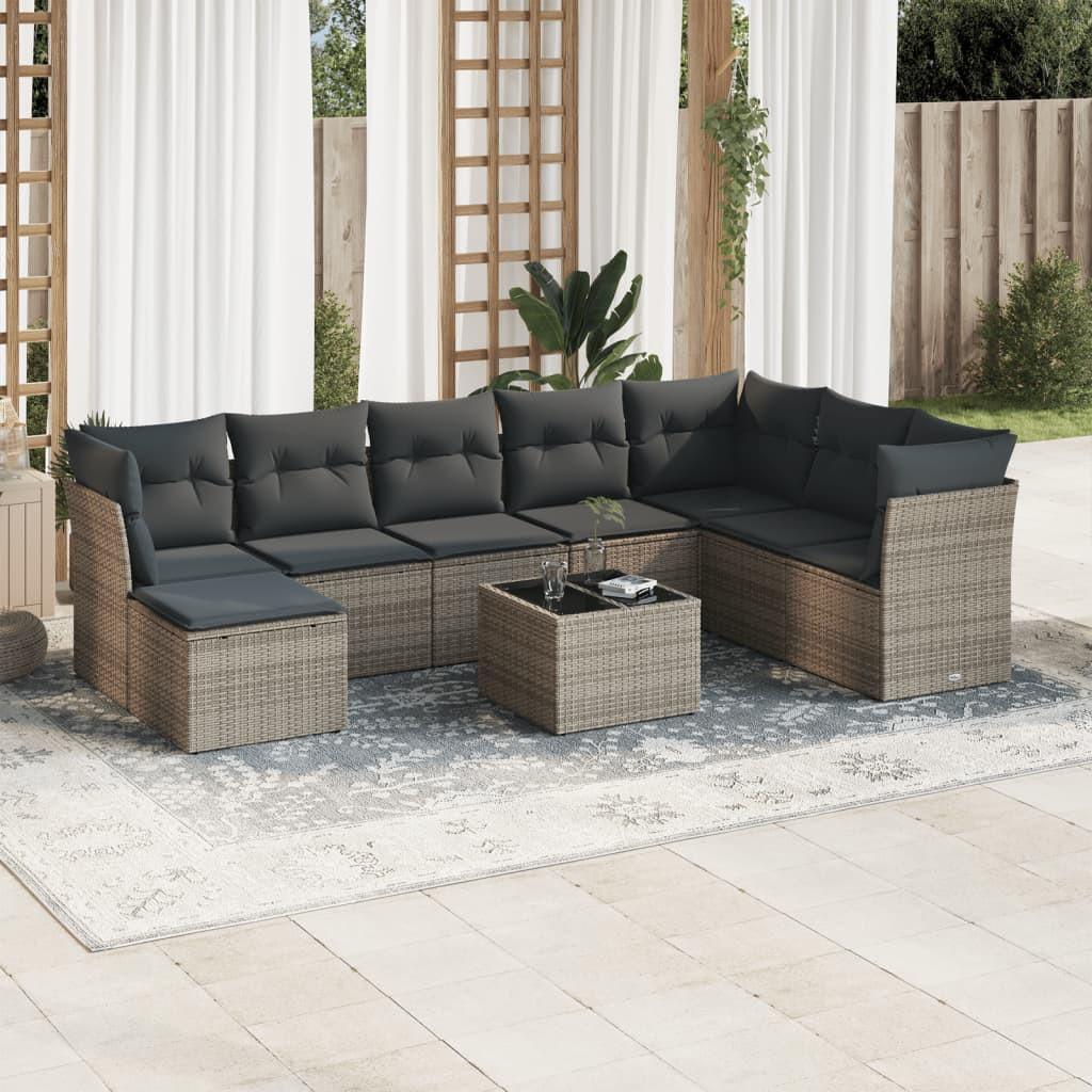 VidaXL Garten sofagarnitur poly-rattan