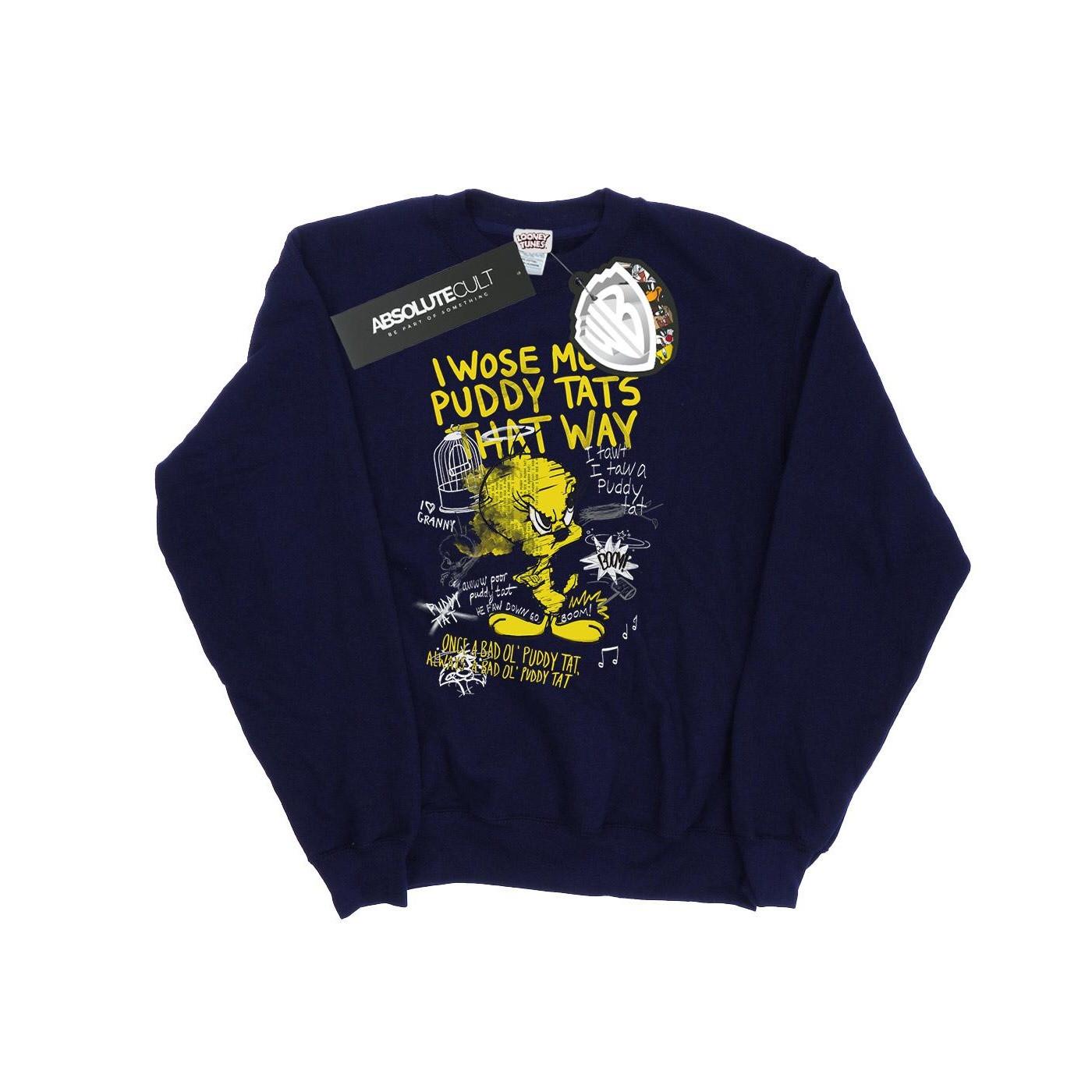 LOONEY TUNES Tweety Pie More Puddy Tats Sweatshirt