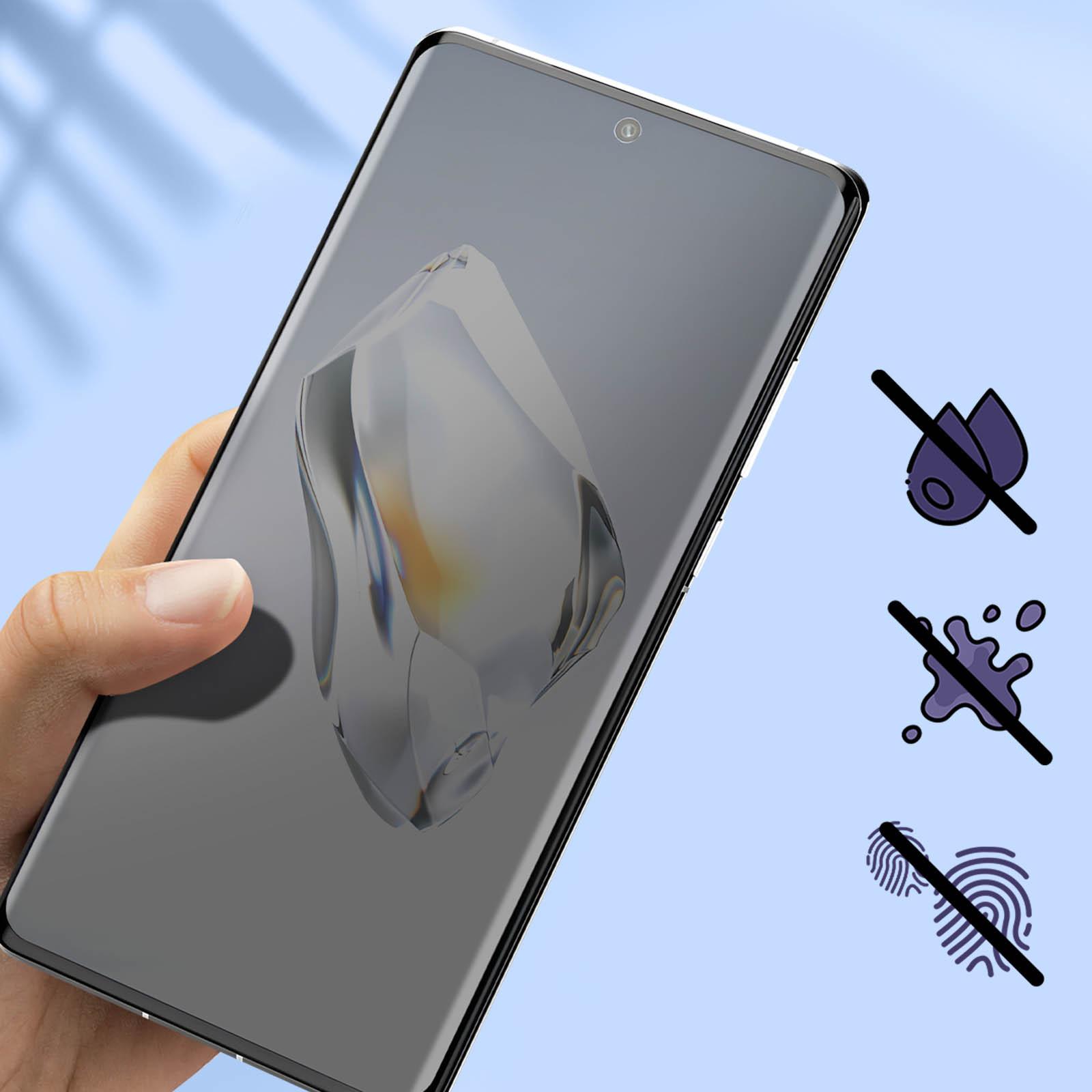 Avizar Displayfolie OnePlus 12 Rand Schwarz