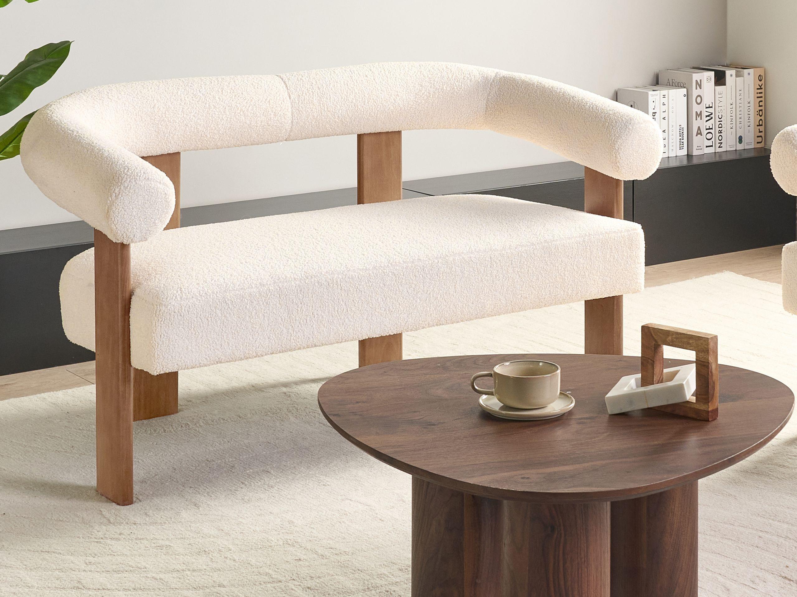 Beliani 2 Sitzer Sofa aus Bouclé Retro ILBRO