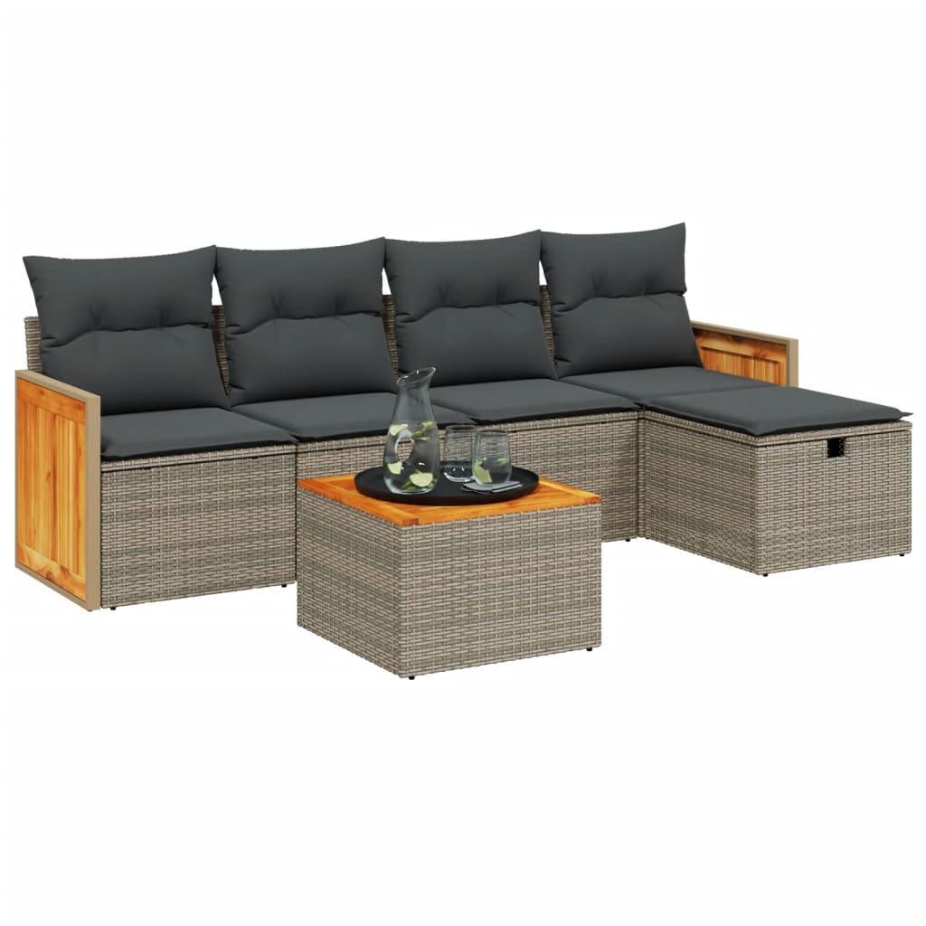 VidaXL Garten sofagarnitur poly-rattan