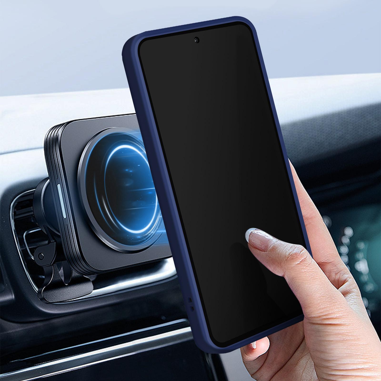 Avizar Ring-Hülle Samsung A35 Dunkelblau