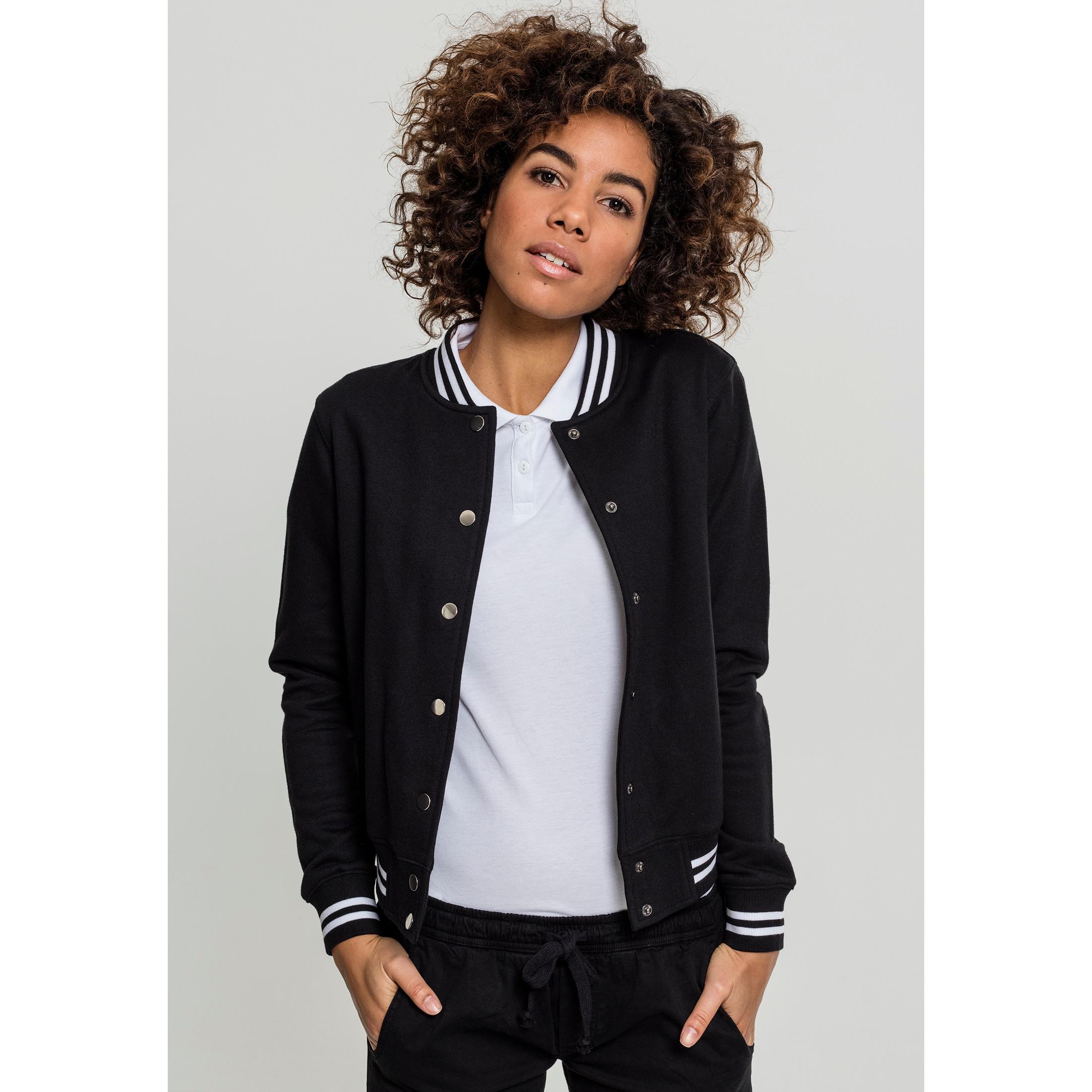 URBAN CLASSICS teddyjacke für damen urban classic college sweat