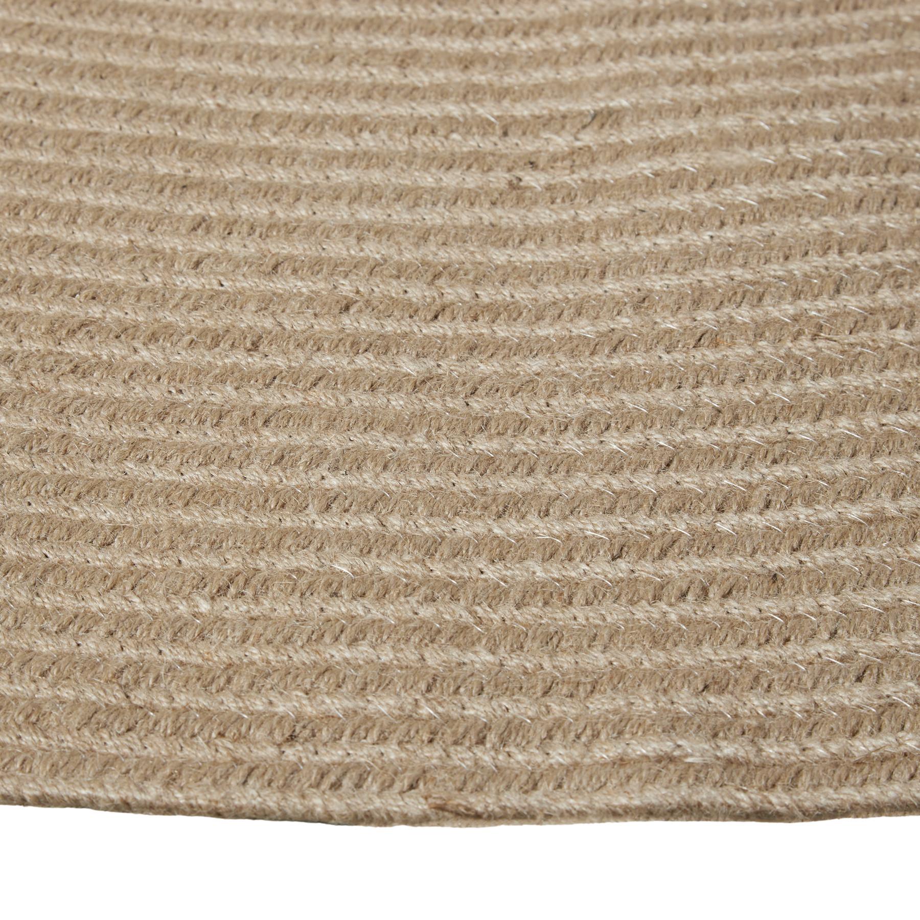 Tectake Geflochtener Teppich Vibe aus Jute- und Kunststofffasern