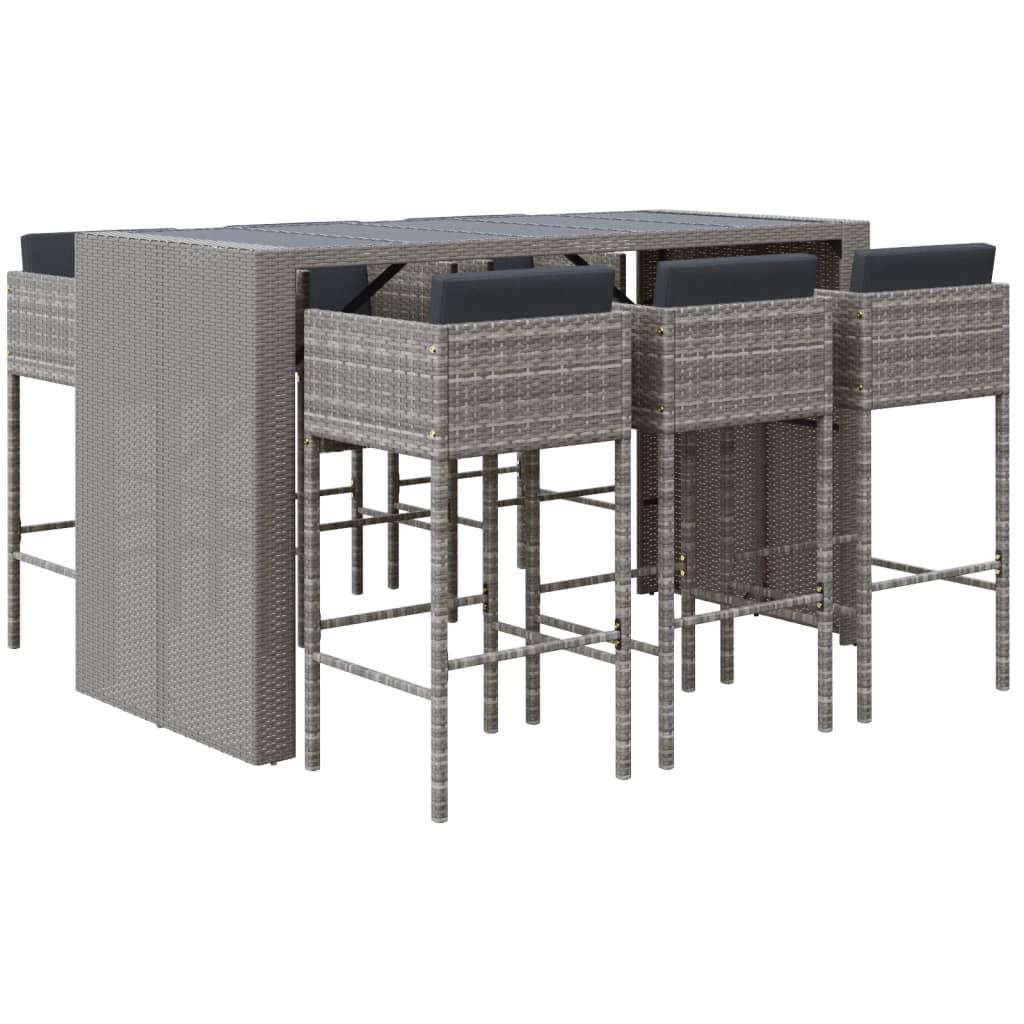 VidaXL Gartenbar set poly-rattan