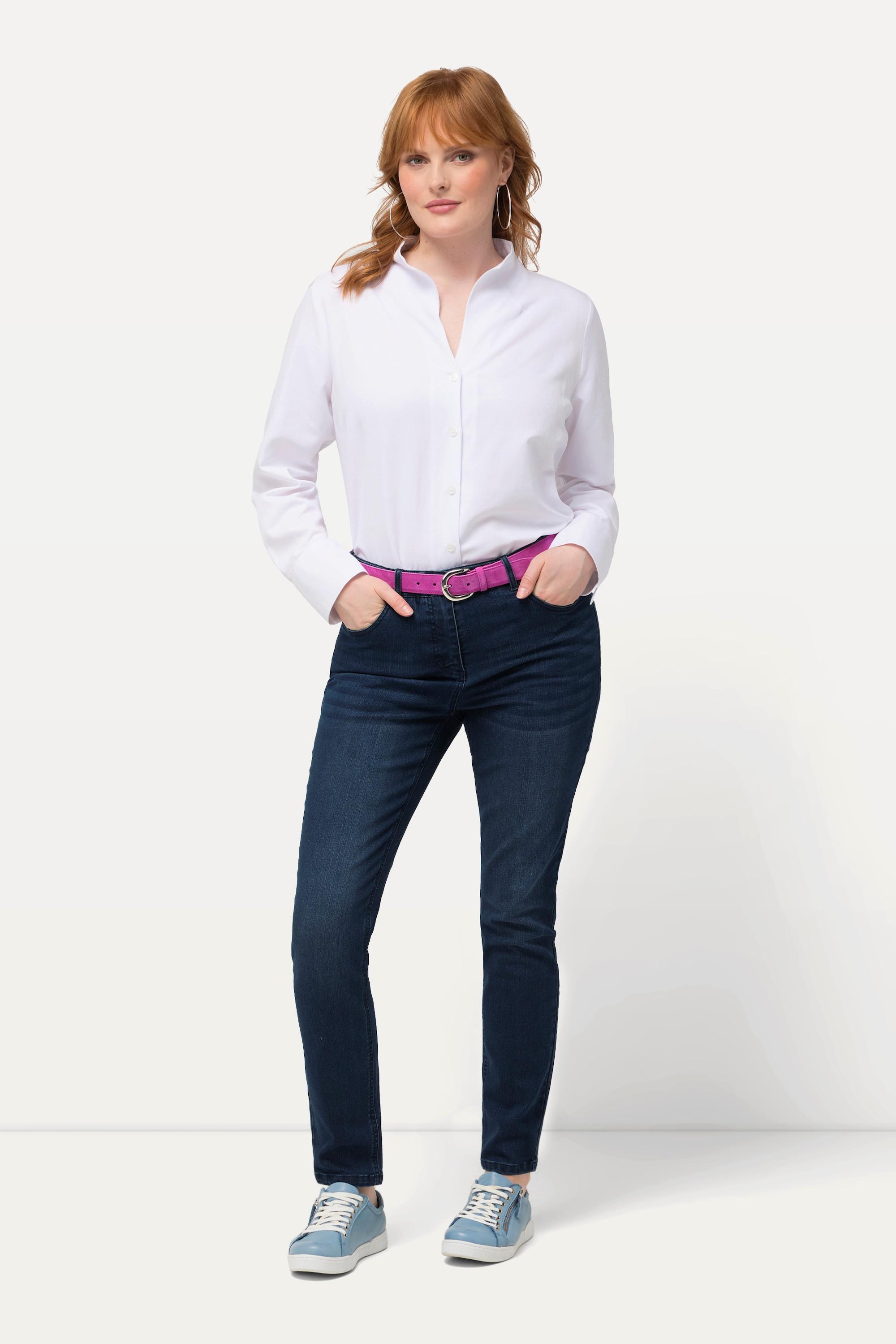 Ulla Popken Skinny Jeans Sarah schmales Bein Stretch
