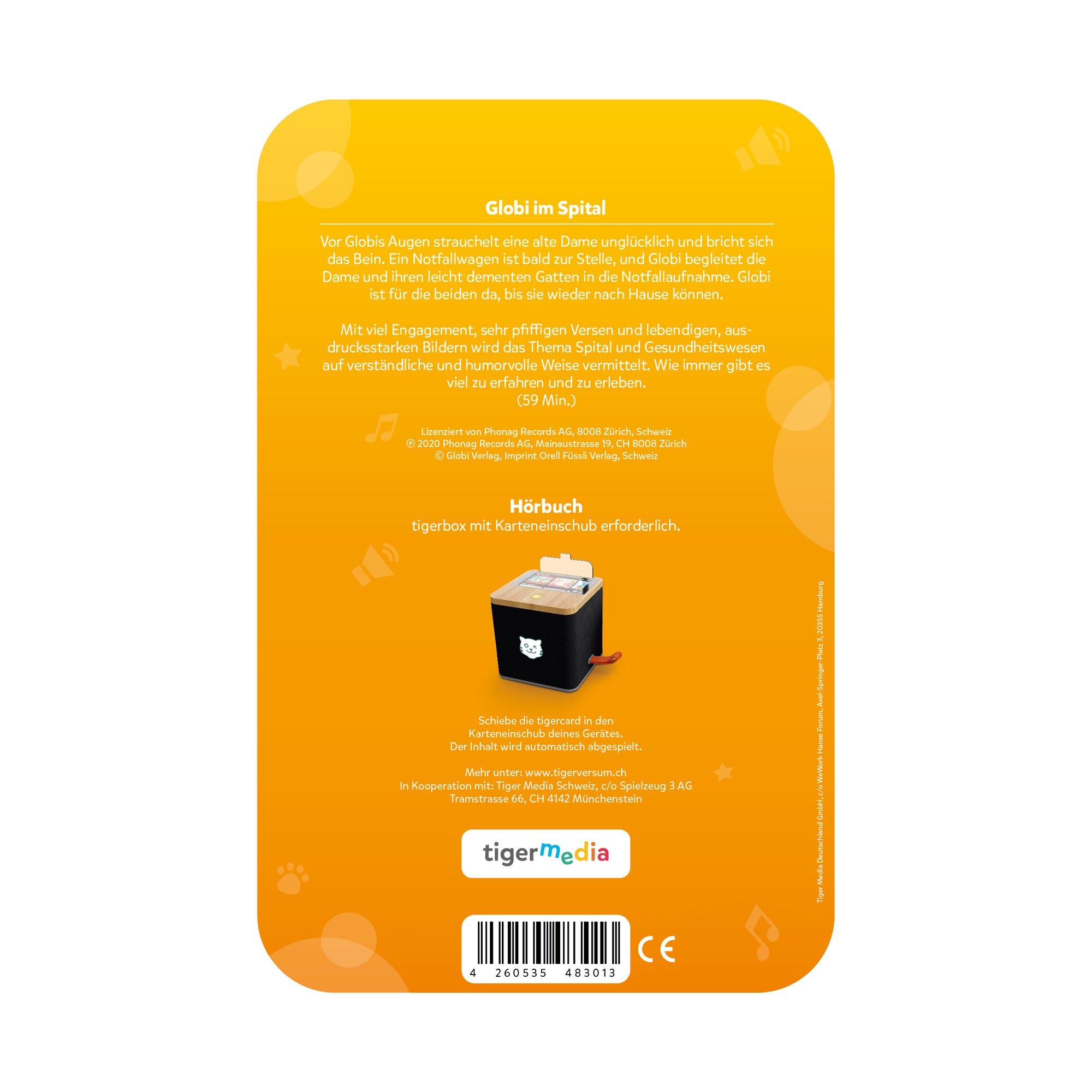 Tigermedia Tigercard Globi im Spital, Deutsch