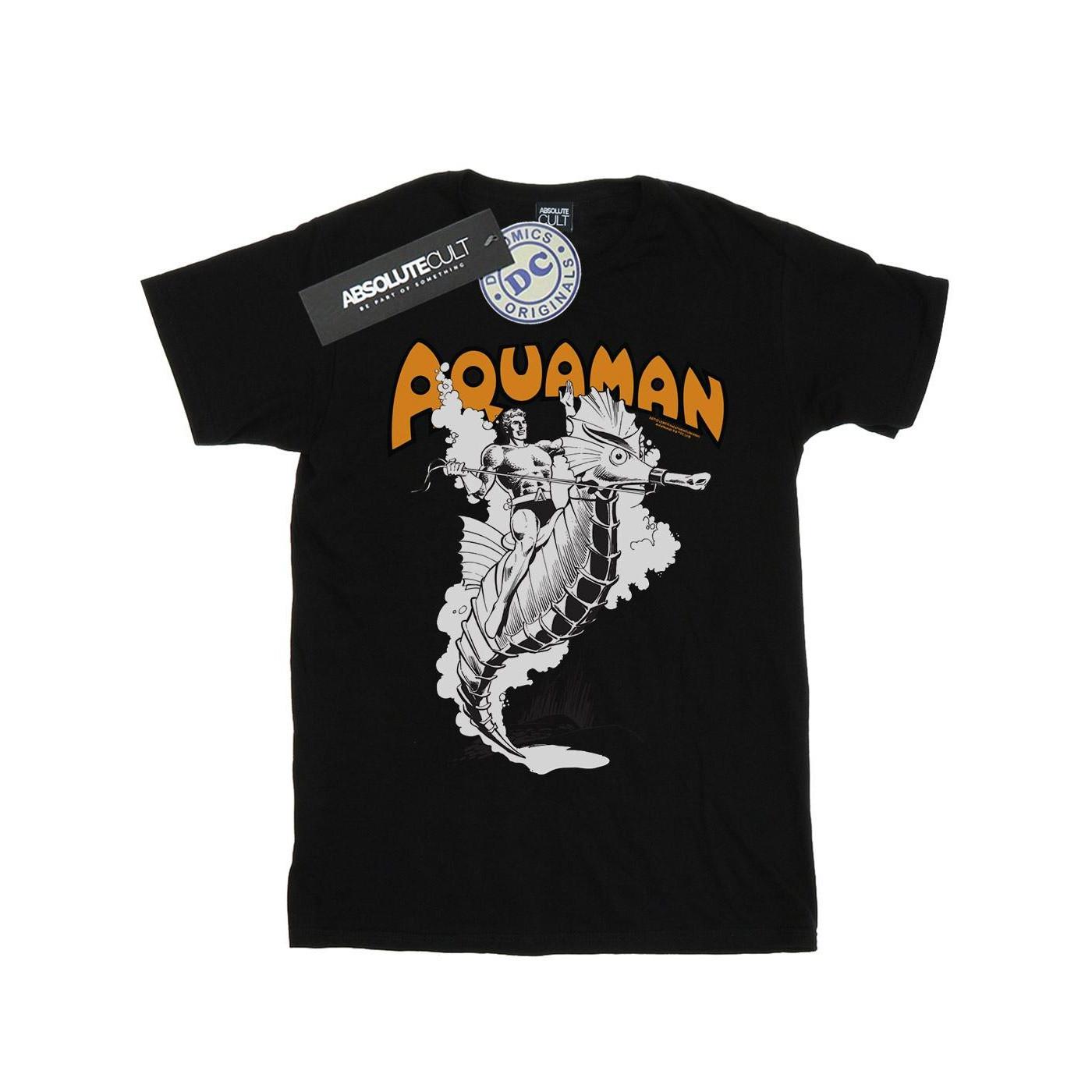DC COMICS Aquaman Seepferdchen Print T-Shirt