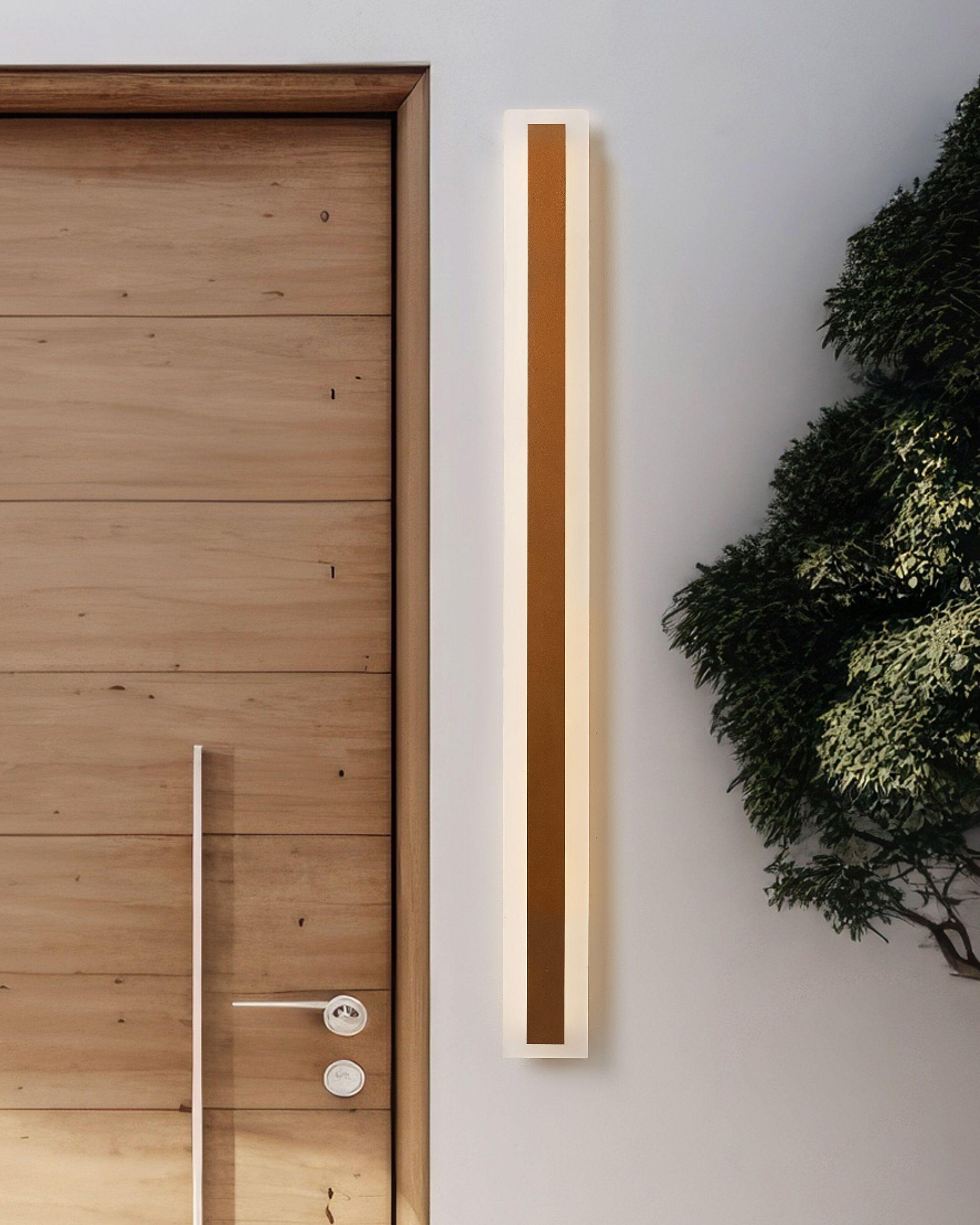 Beliani LED Aussenwandleuchte aus Stahl Modern ROSALIE