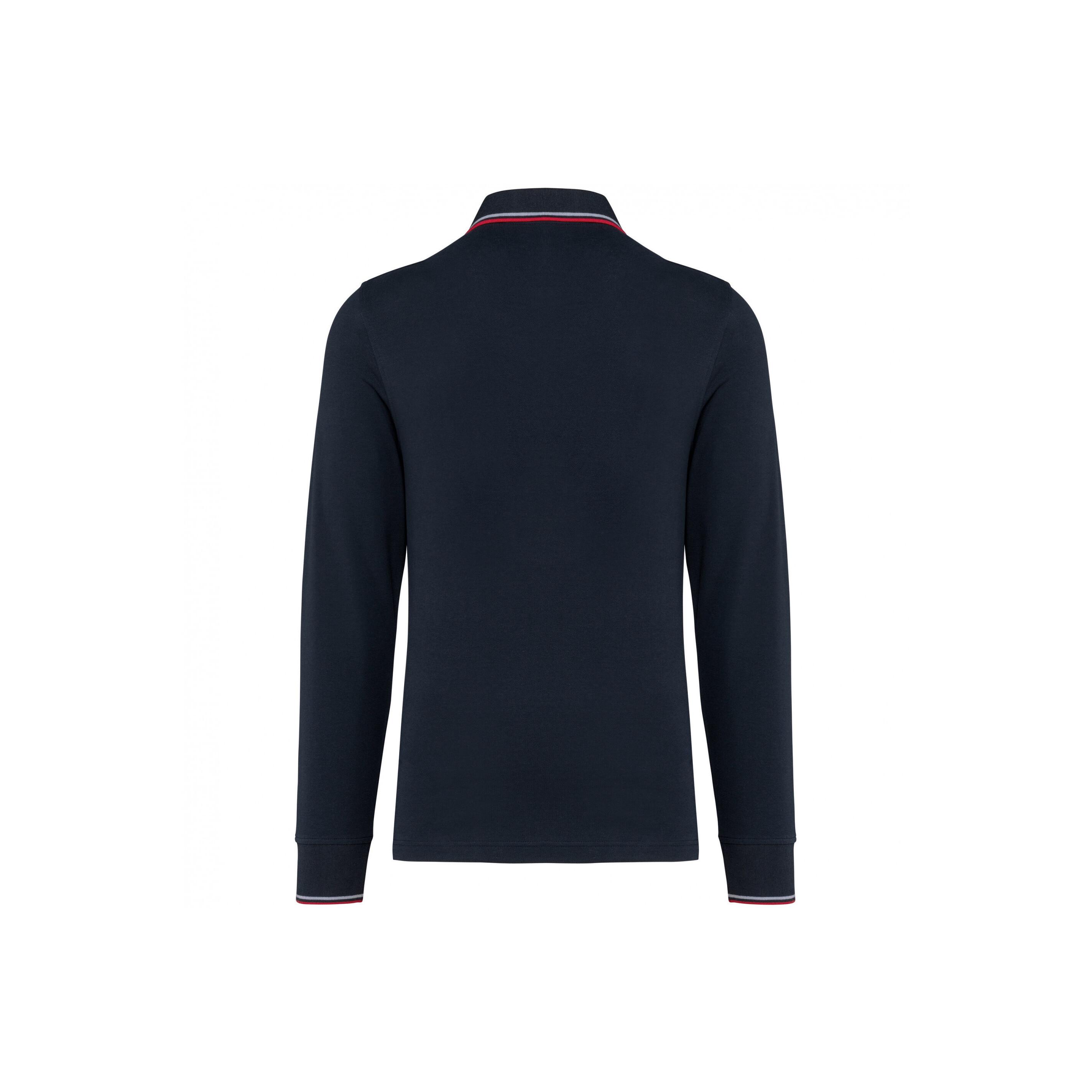Kariban Piqué-Strick Langarm Polo-Shirt