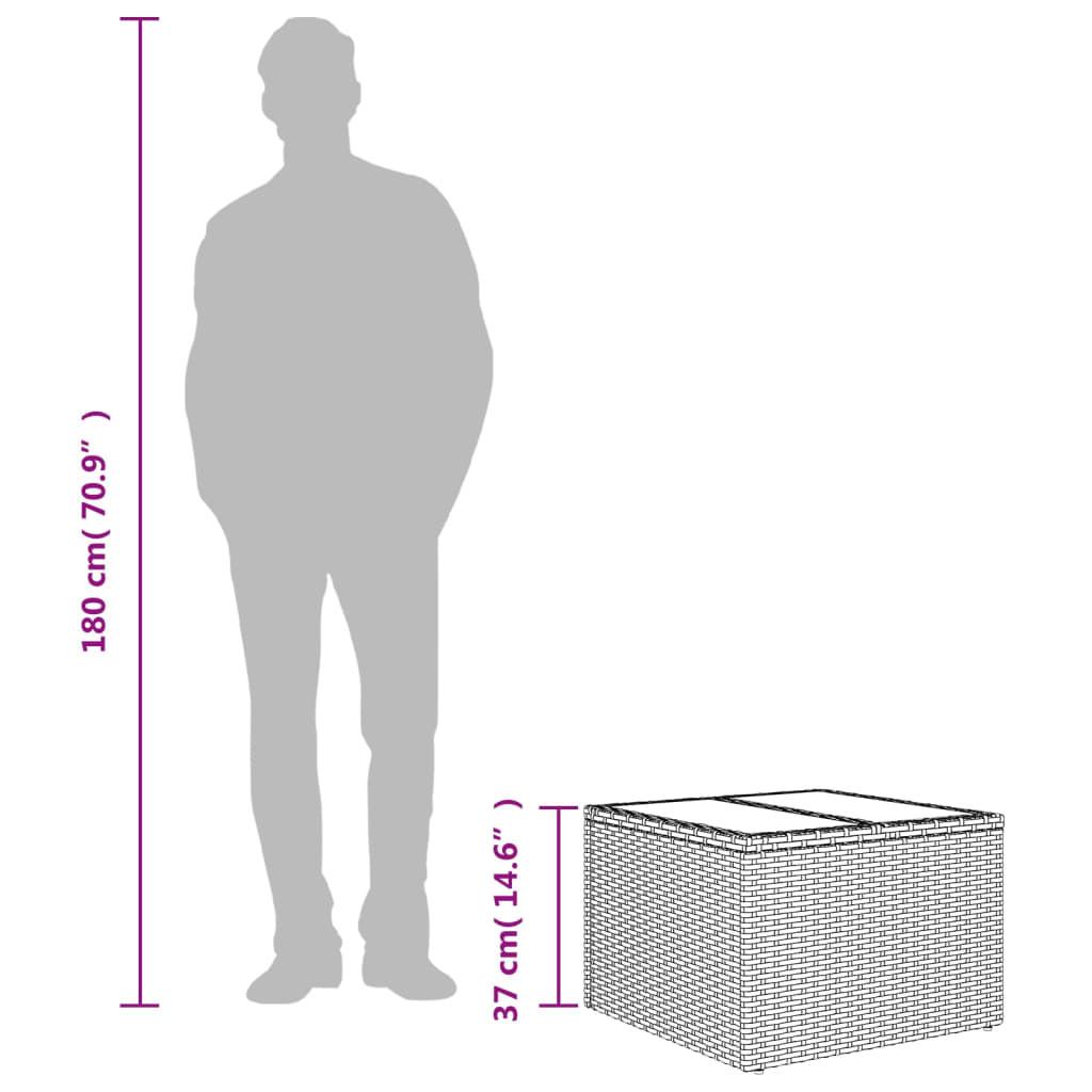 VidaXL Gartentisch poly-rattan