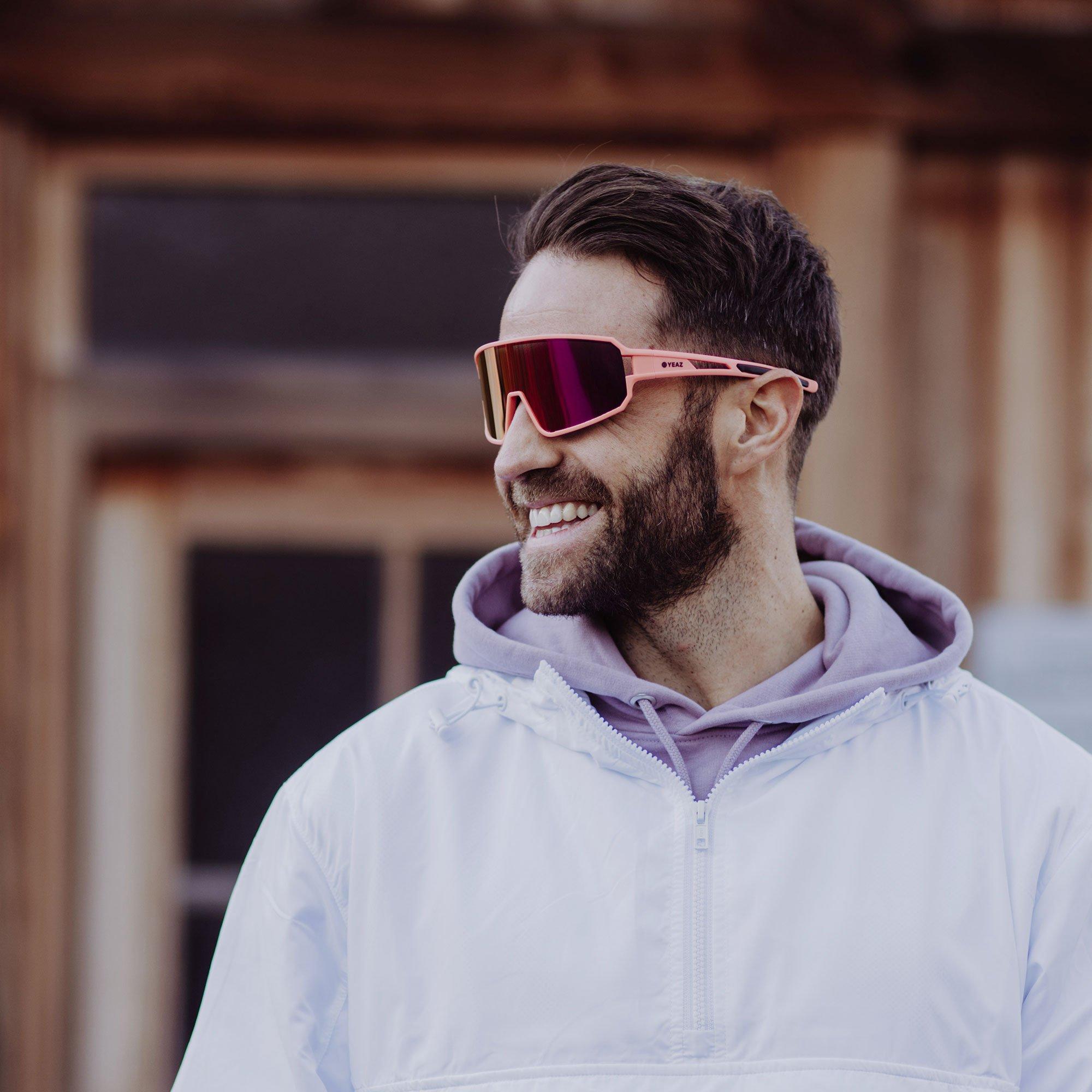 YEAZ SUNWAVE Sport-Sonnenbrille Red/Pink