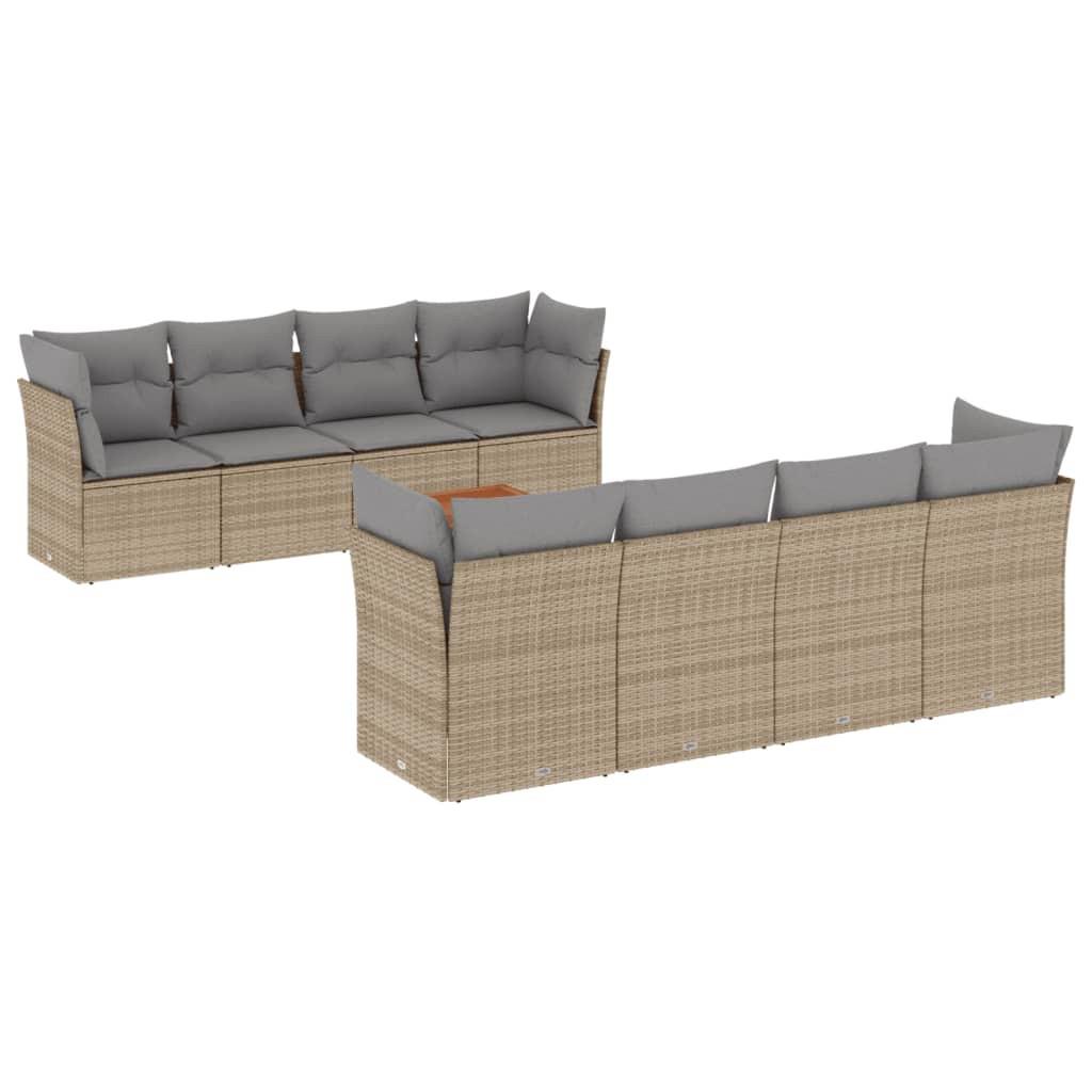 VidaXL Garten sofagarnitur poly-rattan