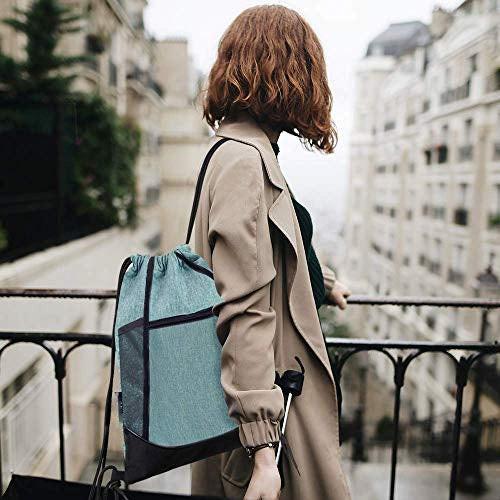 Only-bags.store Turnbeutel Wasserdichte Sporttasche Innentasche Außentasche Turnbeutel Verstellbarer Kordelzug-Rucksack Tasche