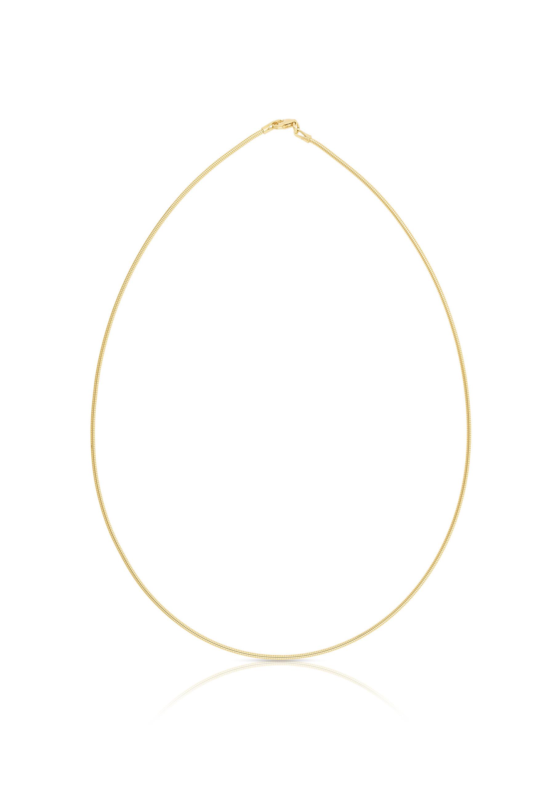 MUAU Schmuck Collier Tonda Gelbgold 750, 1.4mm, 45cm