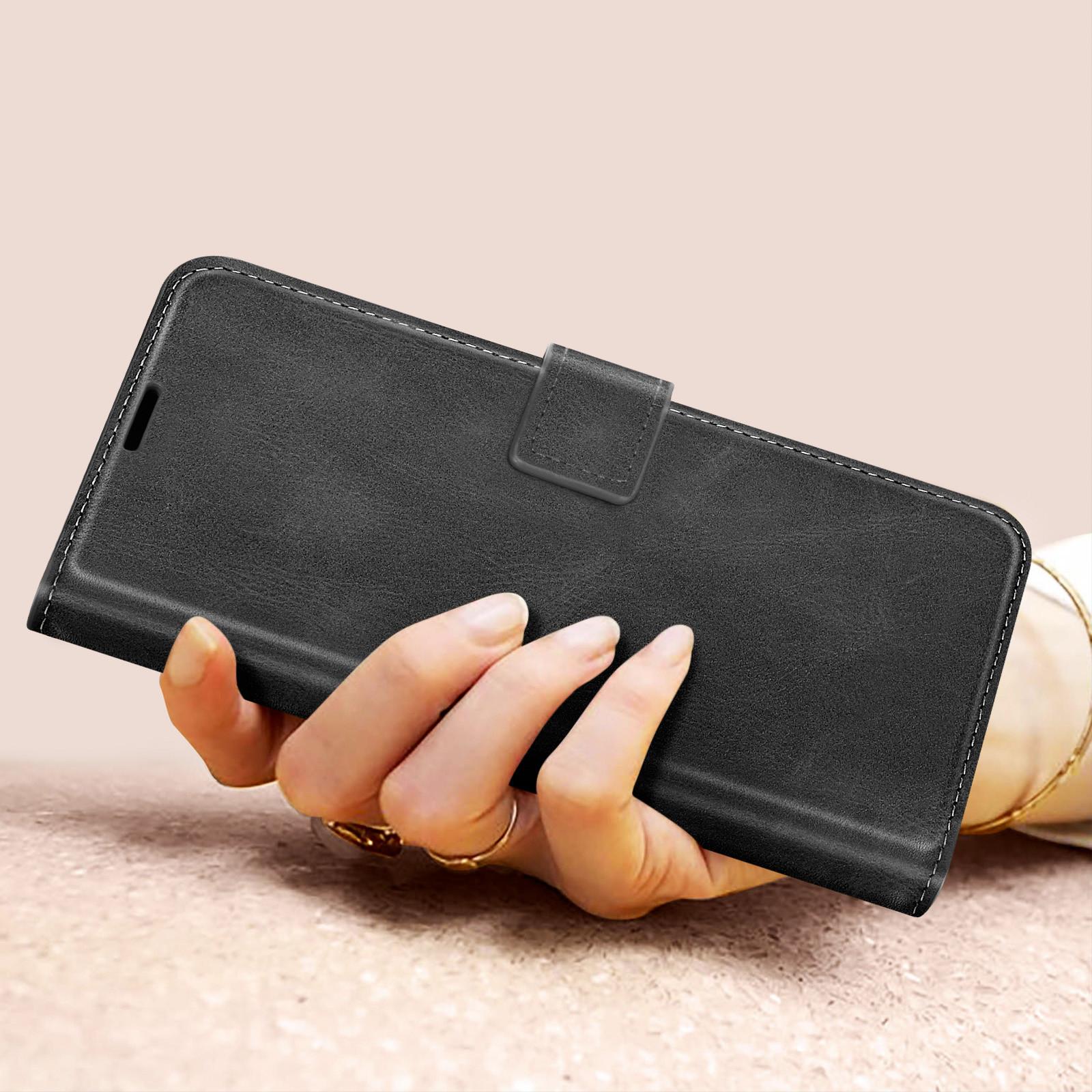 Avizar Prestifold Hülle Samsung A15 5G Schwarz