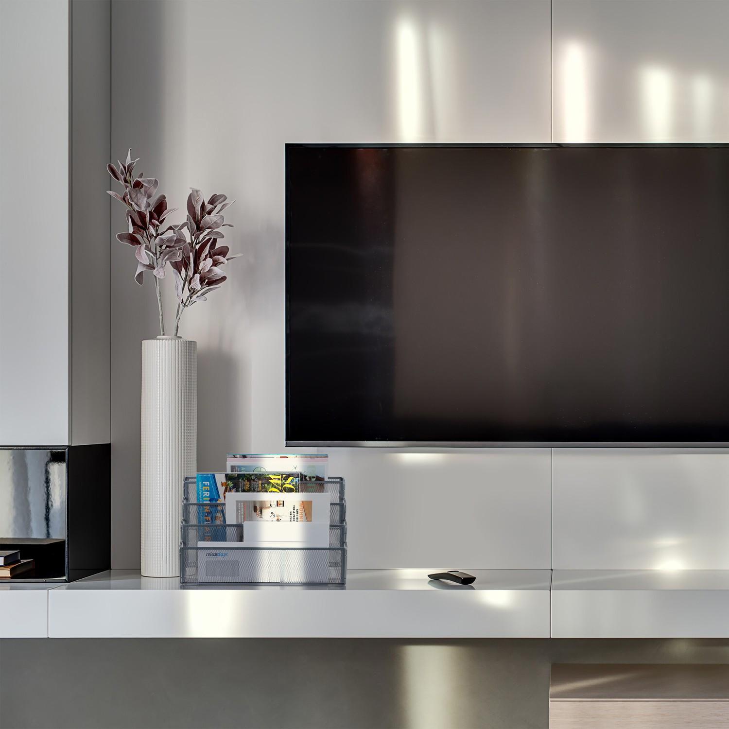 B2X Zeitschriftenständer aus Metall mit 4 Fächern