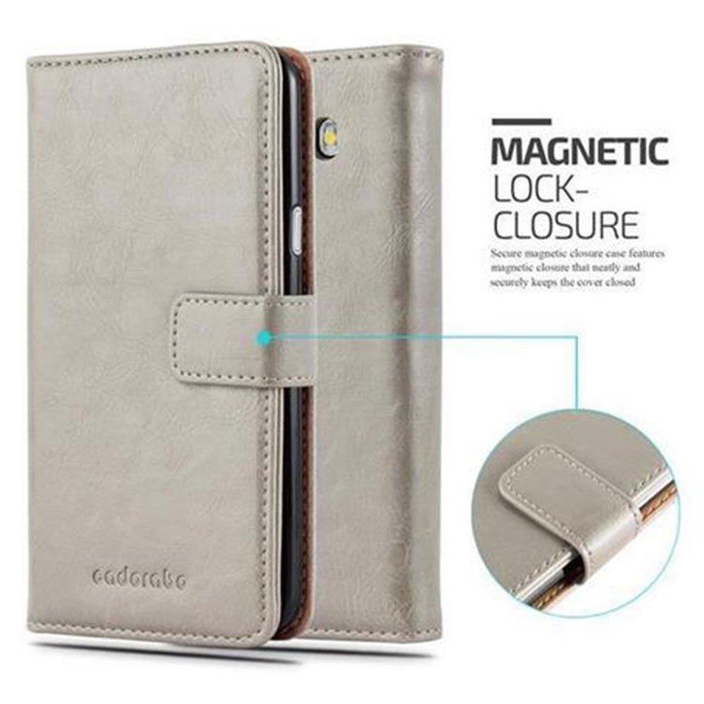 Cadorabo Hülle für Samsung Galaxy J7 2016 Magnetverschluss, Kartenfach