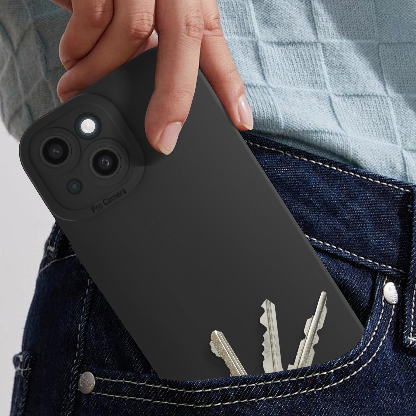 Avizar Weiche Hülle iPhone 15 Plus Schwarz