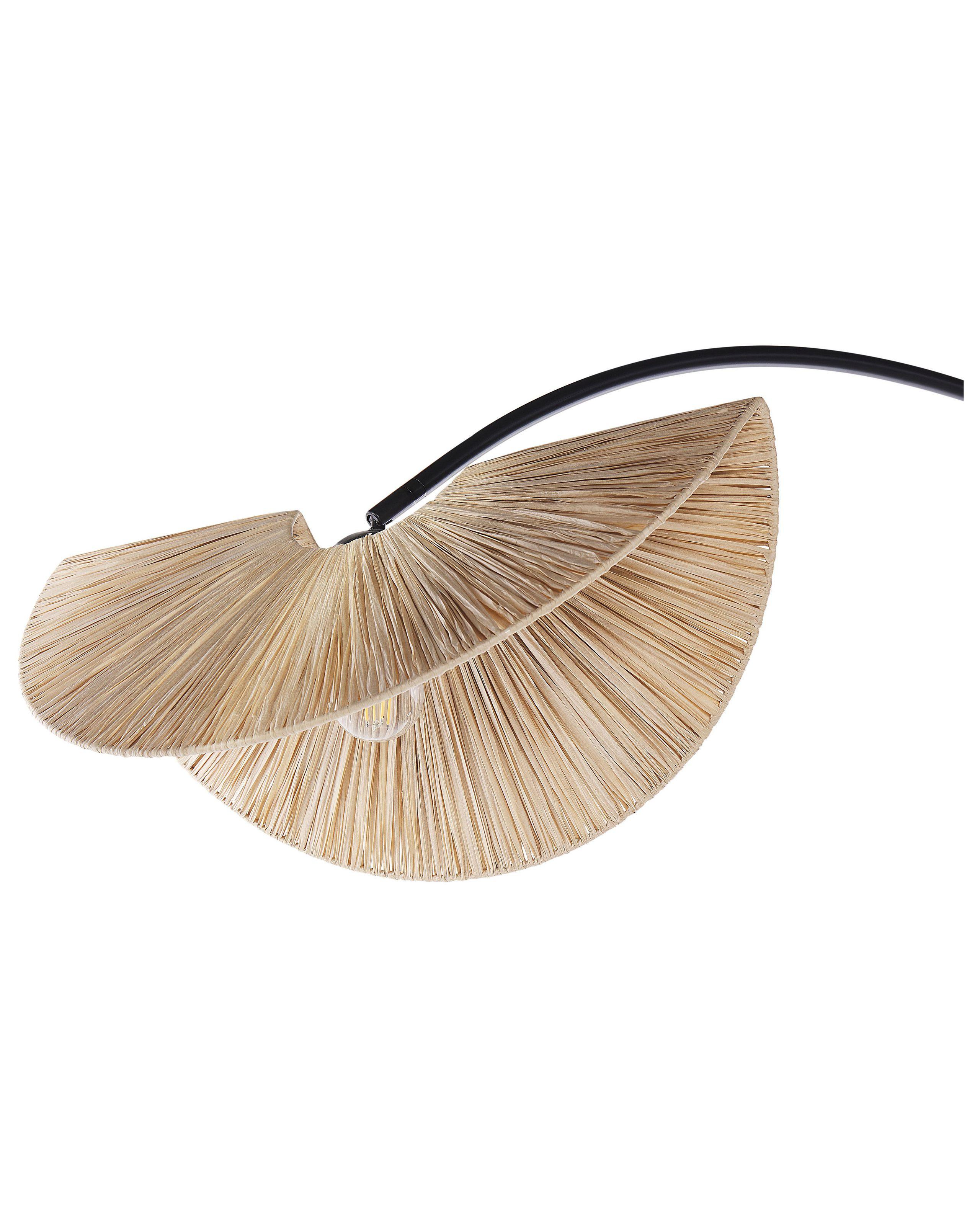 Beliani Stehlampe aus Papier Boho HERRON