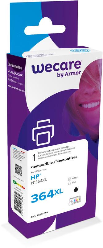 wecare WECARE Tinte 364XL rebuilt schwarz CN684EEWE zu HP PhotoSmart D5460 19ml
