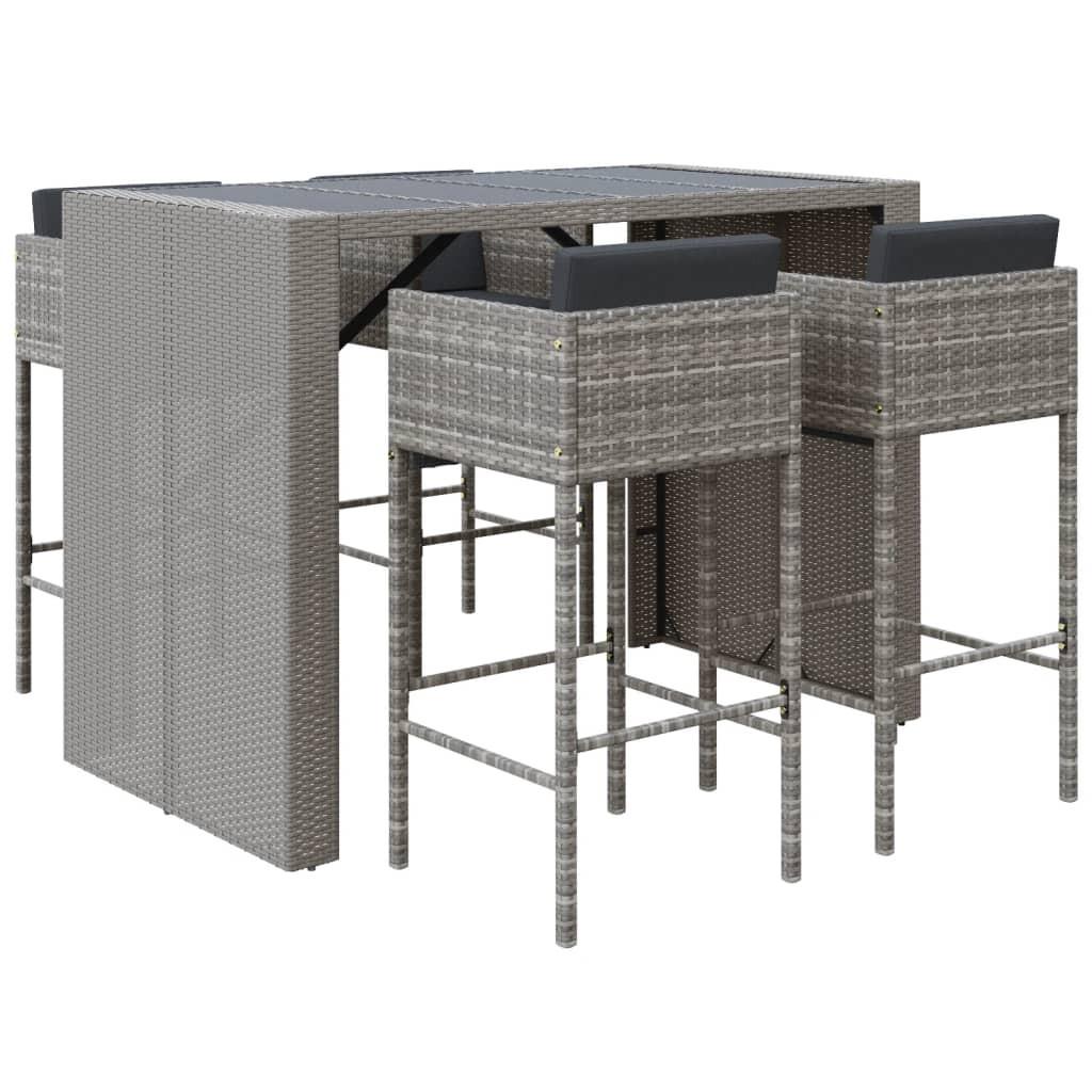 VidaXL Gartenbar set poly-rattan